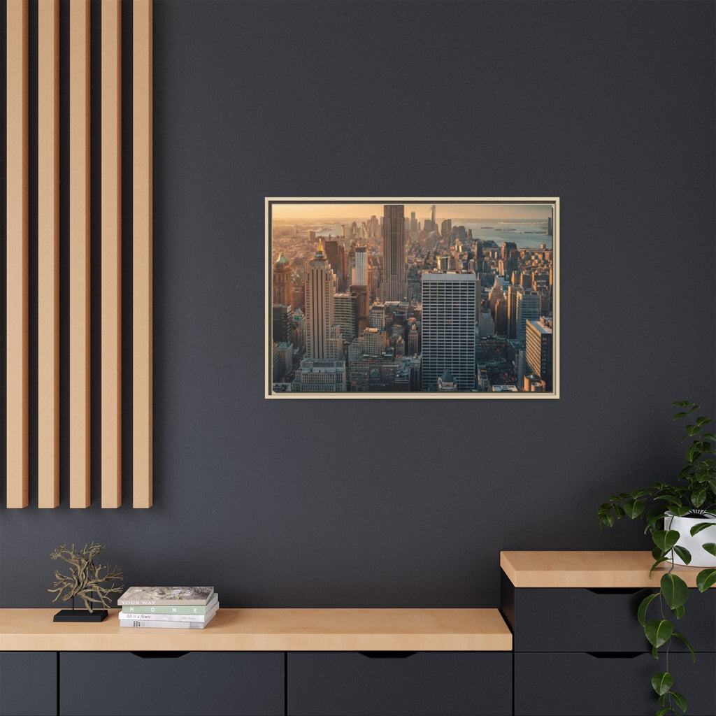 New York City Skyline at Sunset - Framed Art