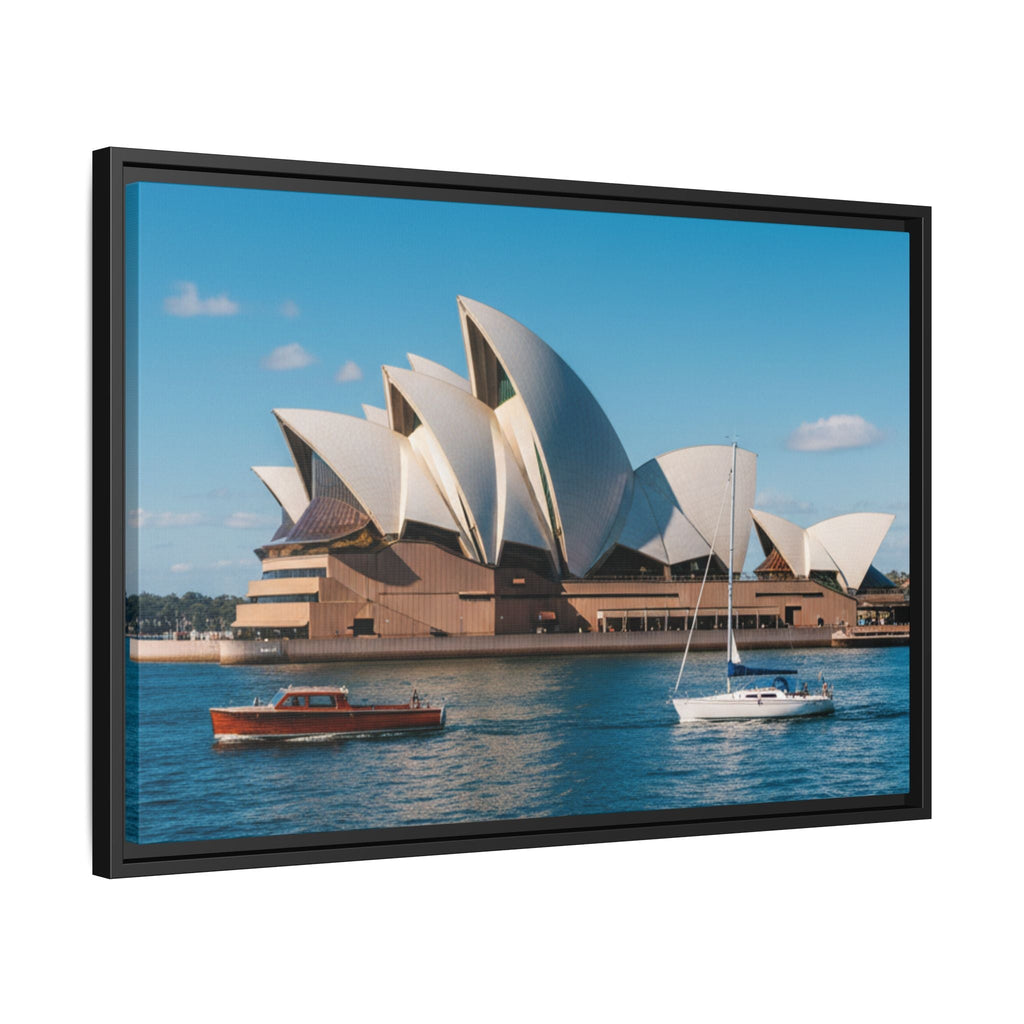 Australia Sydney Opera House Framed Canvas Print — Beautiful Picture