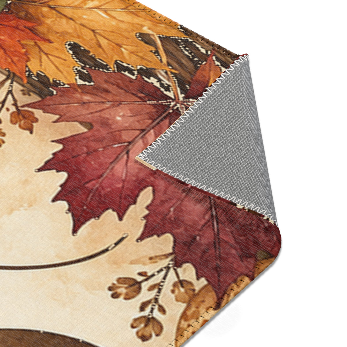 Autumn Pumpkin Love Kitchen Mat Non Slip Fall Floor Runner Halloween Thanksgiving Gift