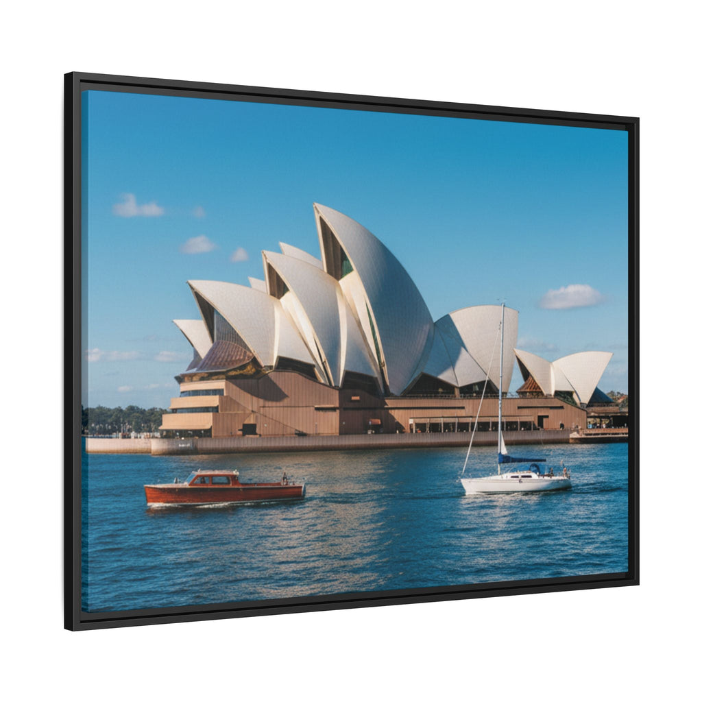Australia Sydney Opera House Framed Canvas Print — Beautiful Picture