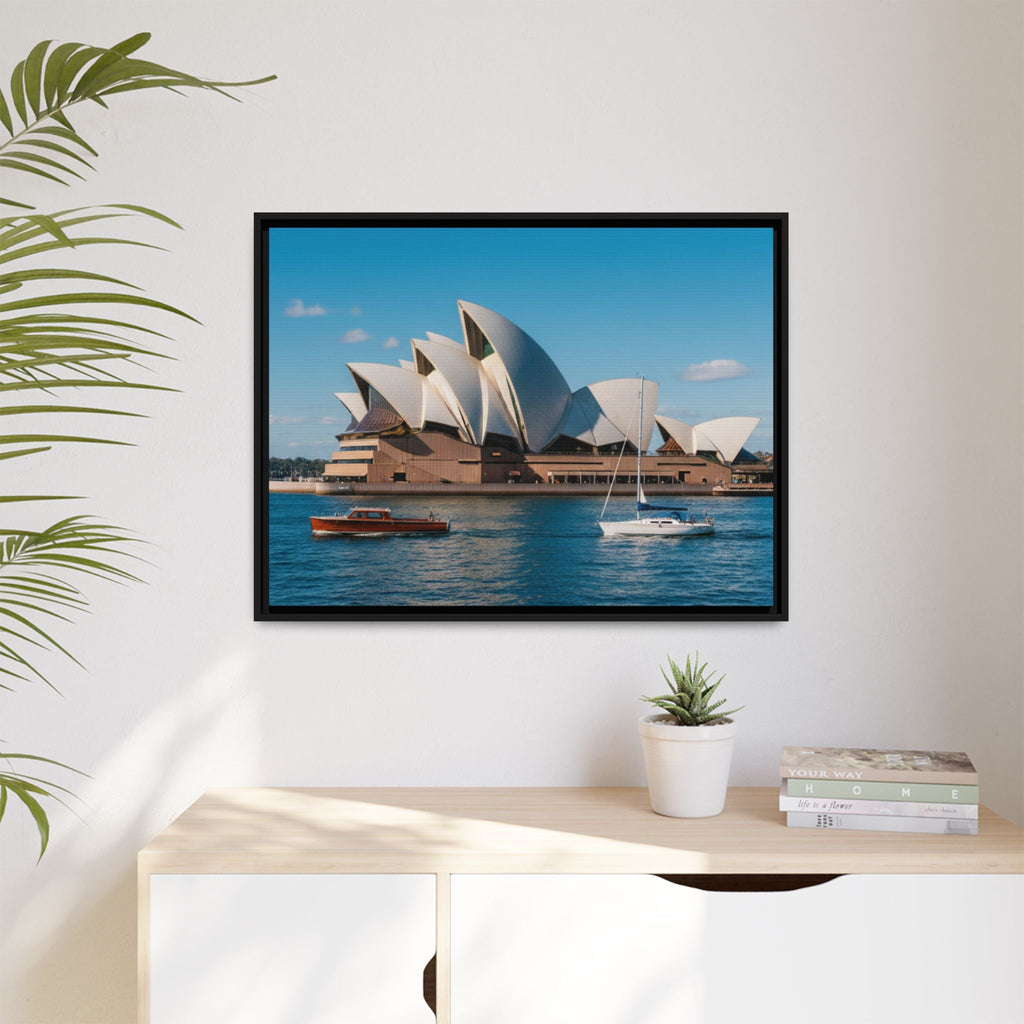 Australia Sydney Opera House Framed Canvas Print — Beautiful Picture