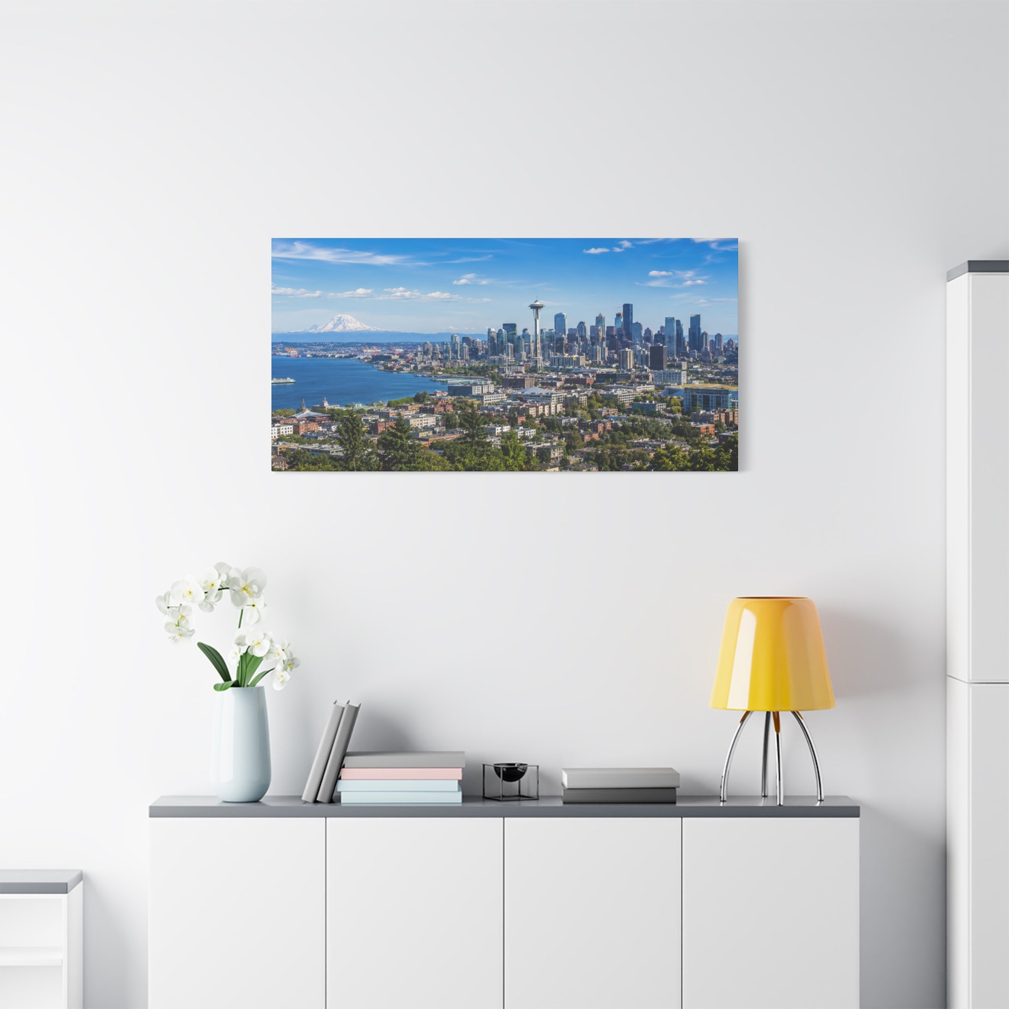 Seattle Skyline Matte Canvas Print — Space Needle - Stunning