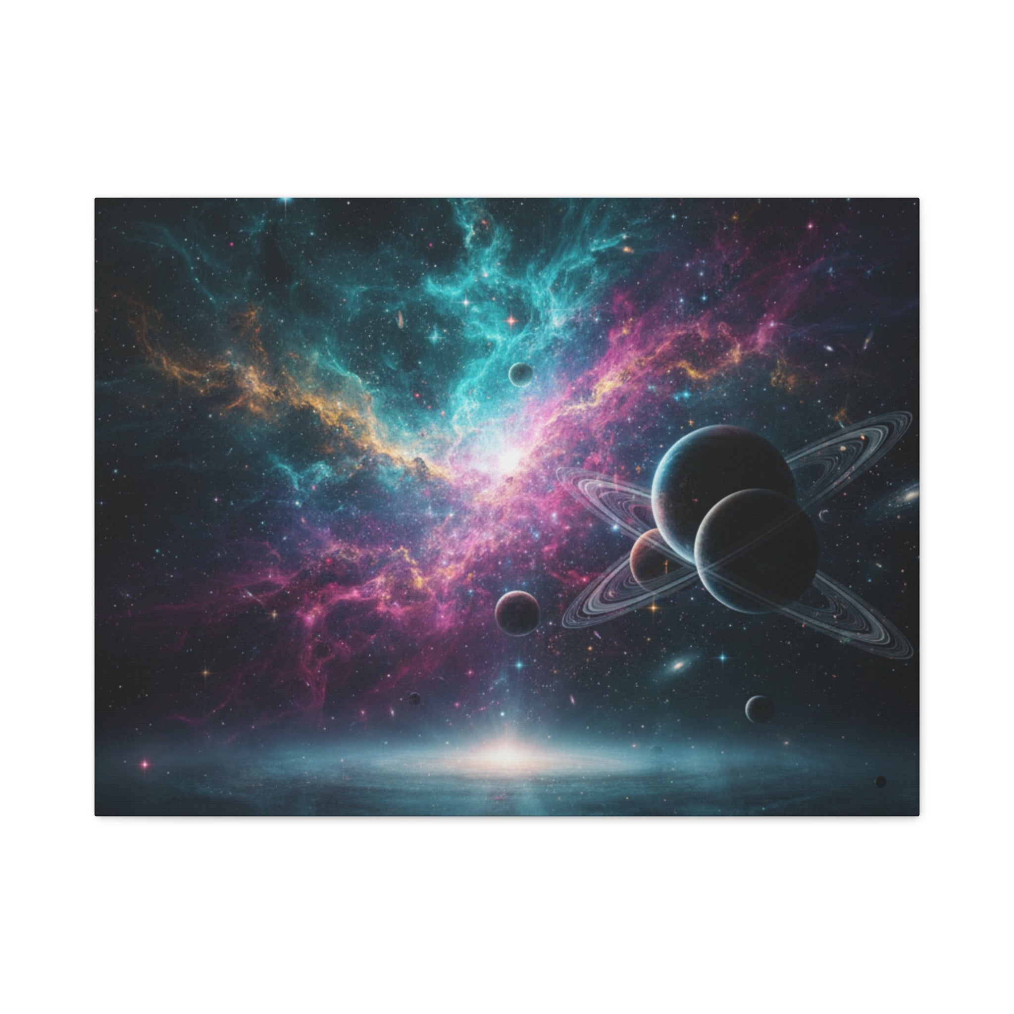Cosmic Nebula "Stunning" Canvas Print — Galaxy Planets Wall Art
