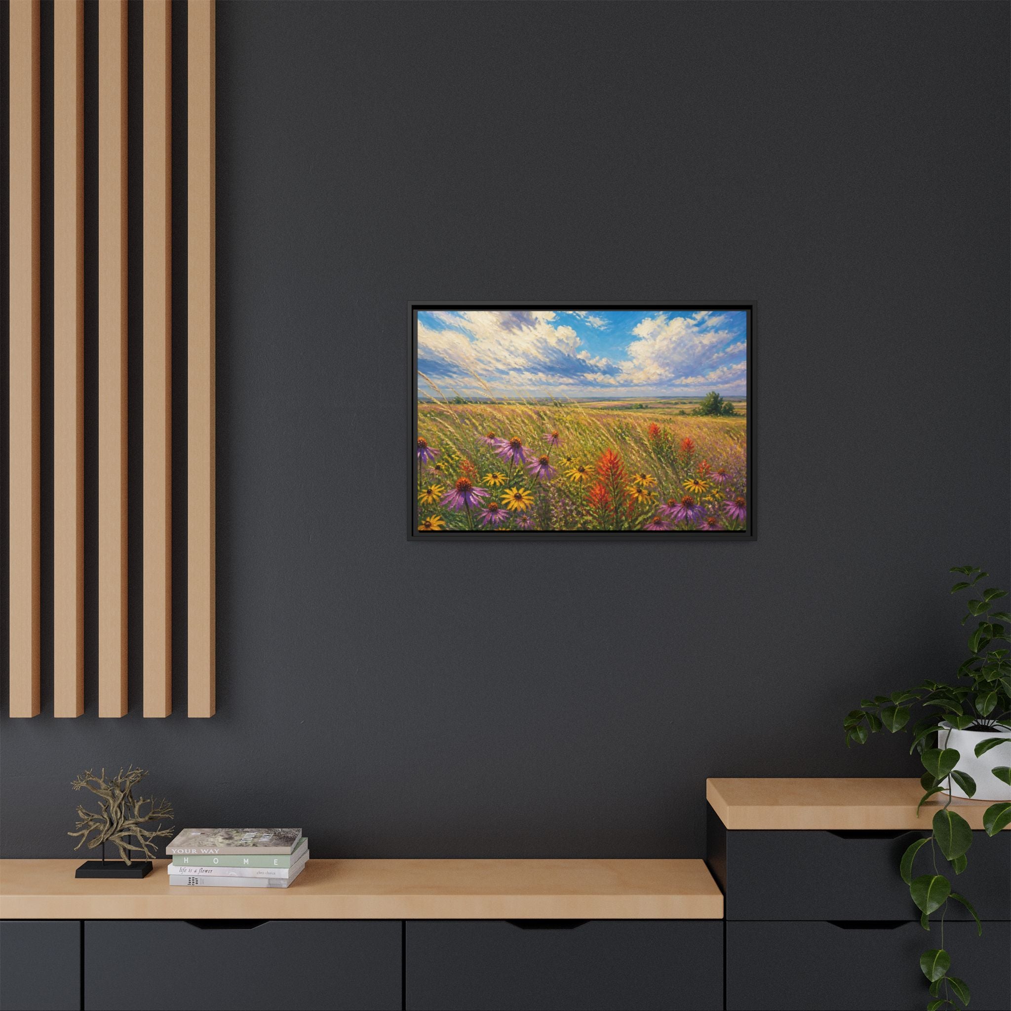 Prairie Bloom Canvas Wall Art Print Ready to Hang