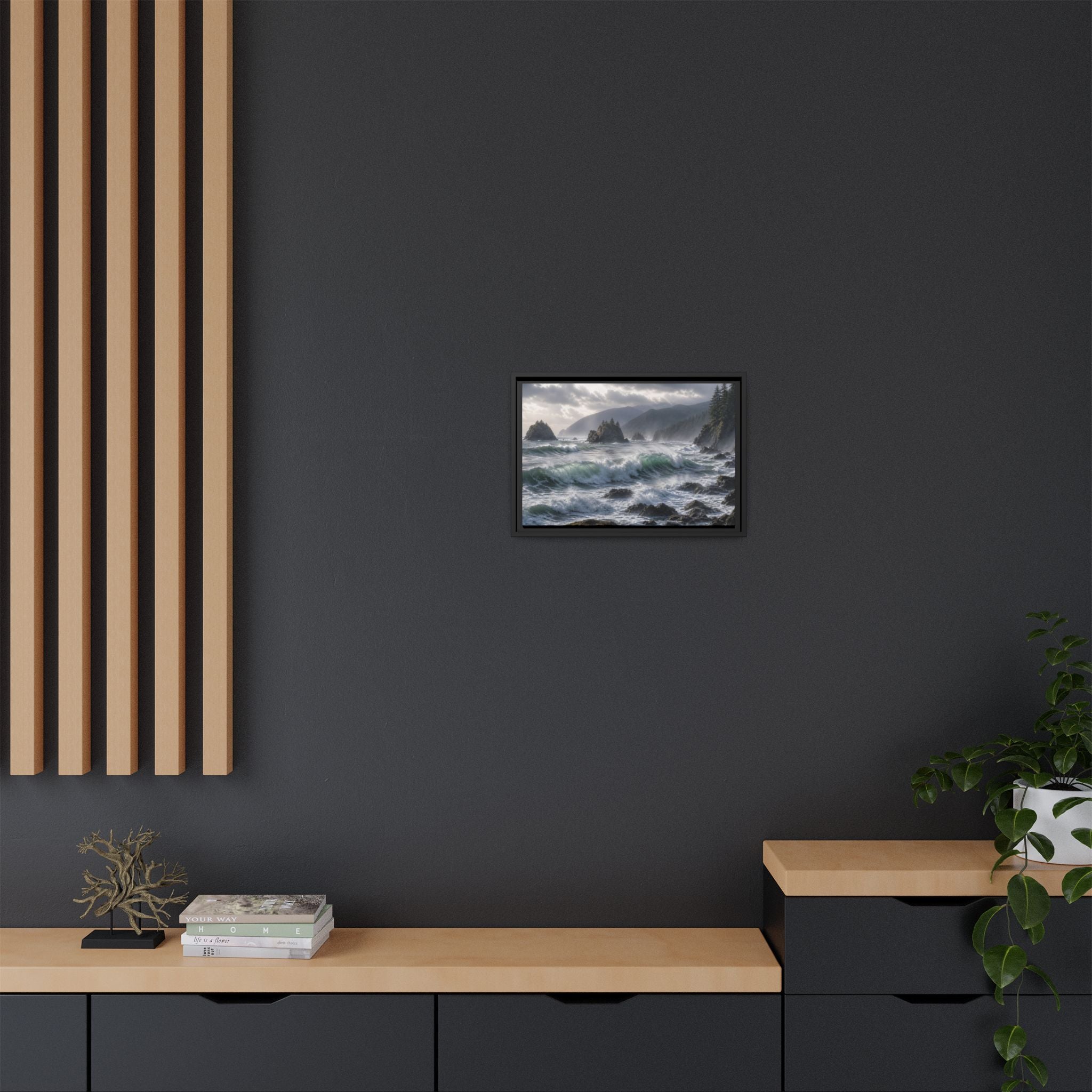 Oregon Coast Waves Canvas Wall Art Print Ready to Hang