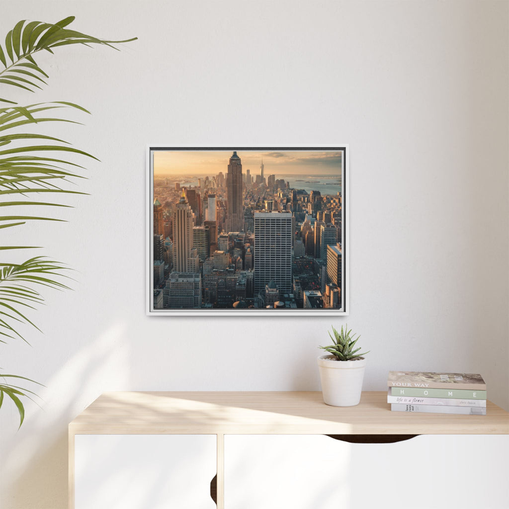 New York City Skyline at Sunset - Framed Art