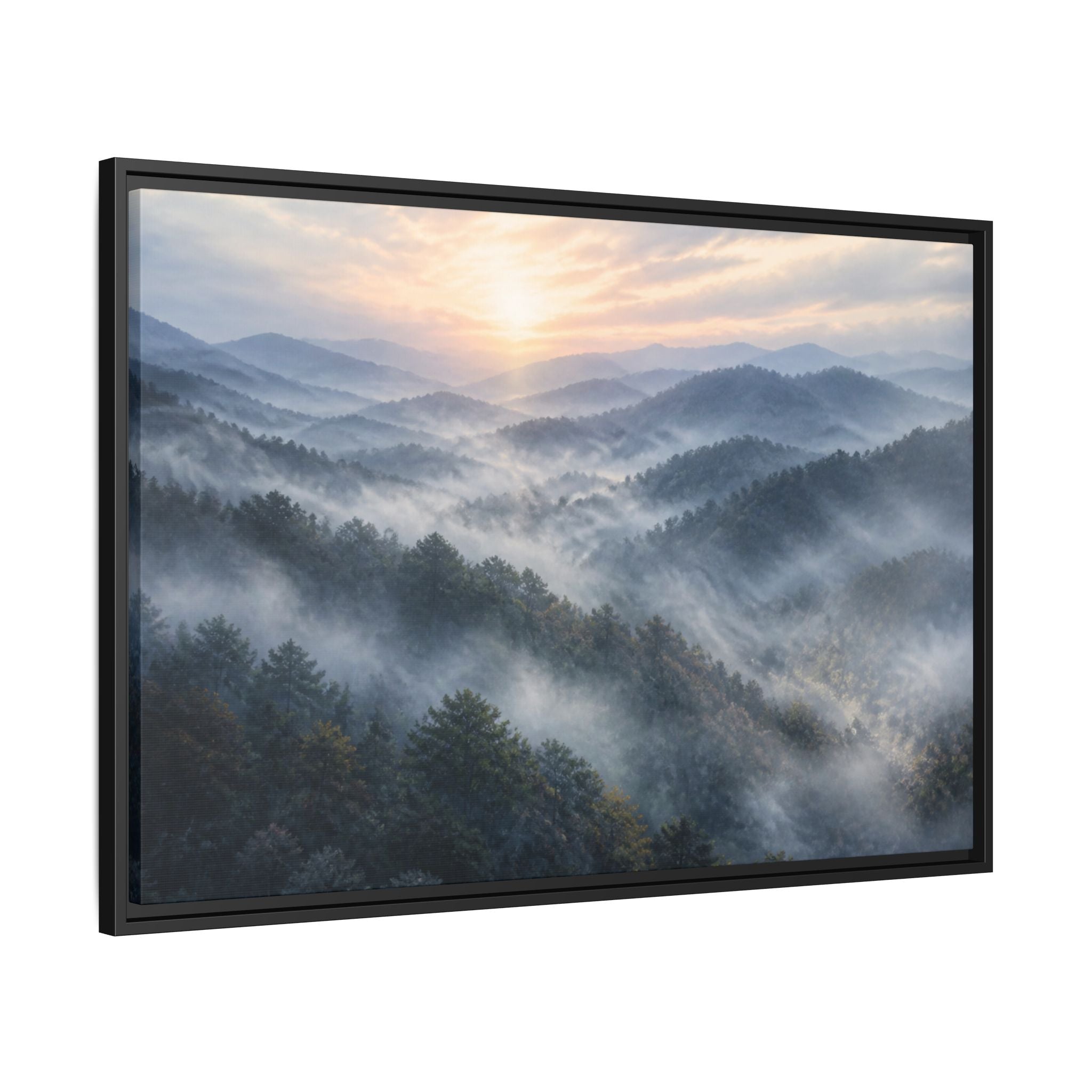 Smoky Mountains Mist Canvas Wall Art Print Ready to Hang