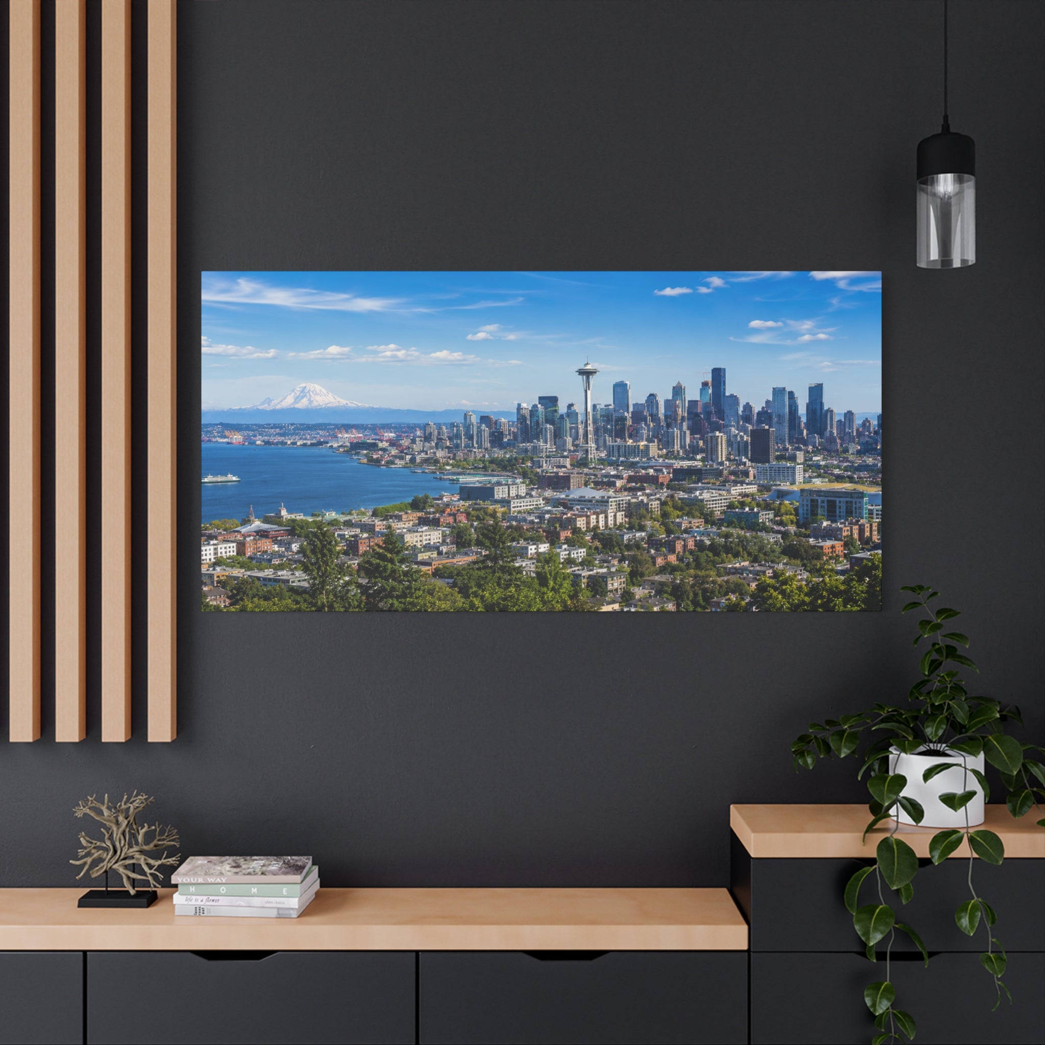Seattle Skyline Matte Canvas Print — Space Needle - Stunning