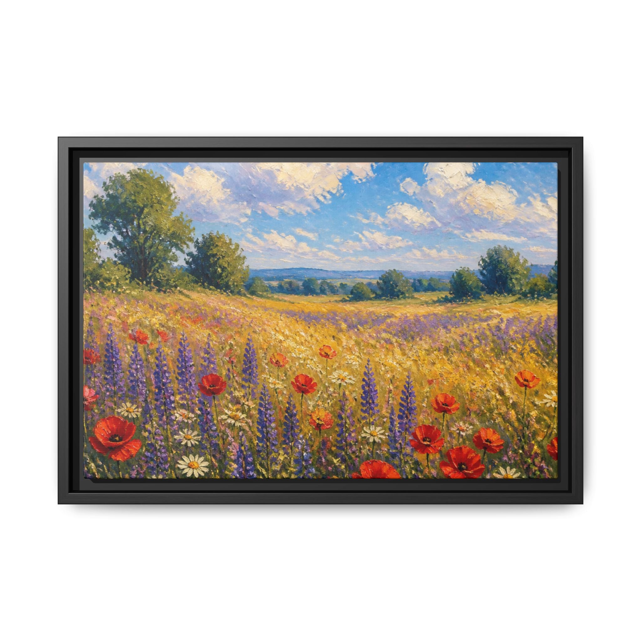 Wildflower Meadow Canvas Wall Art Print Ready to Hang