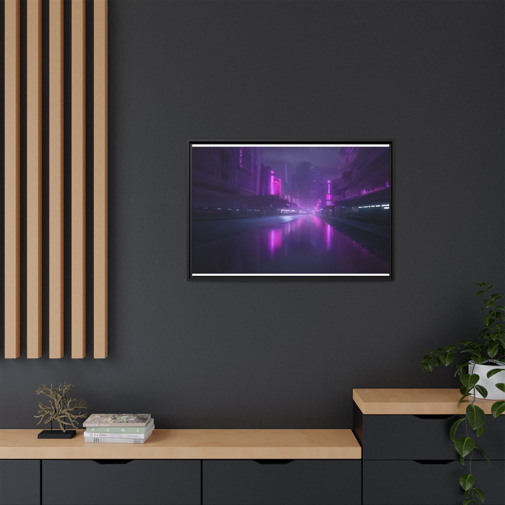 Las Vegas Neon Night Canvas Wall Art Print Ready to Hang
