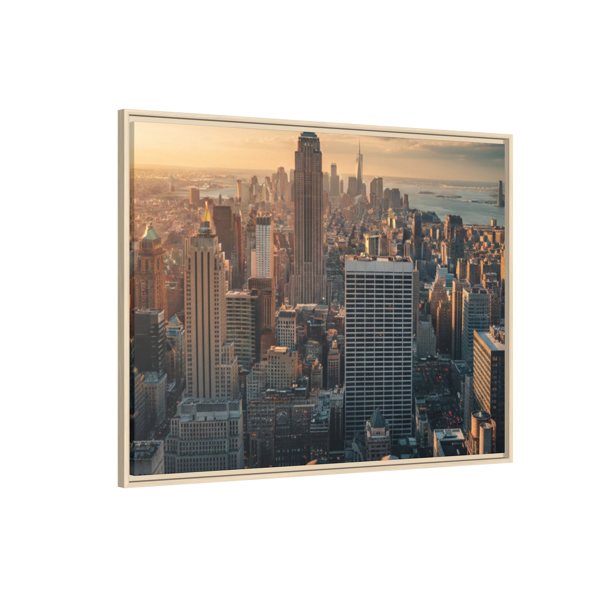 New York City Skyline at Sunset - Framed Art