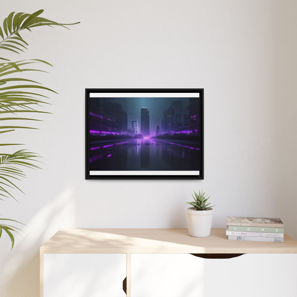 Los Angeles Night Canvas Wall Art Print Ready to Hang