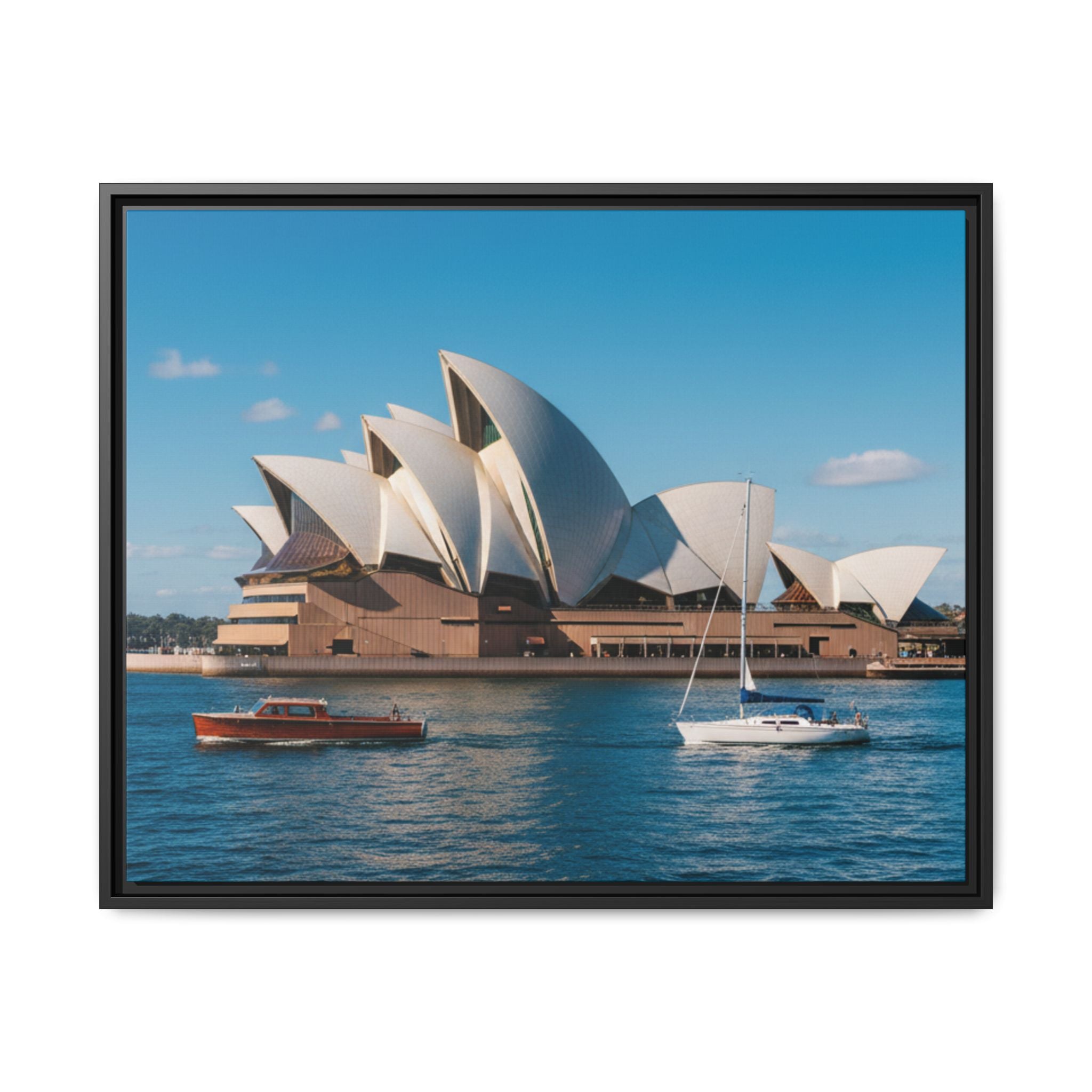 Australia Sydney Opera House Framed Canvas Print — Beautiful Picture