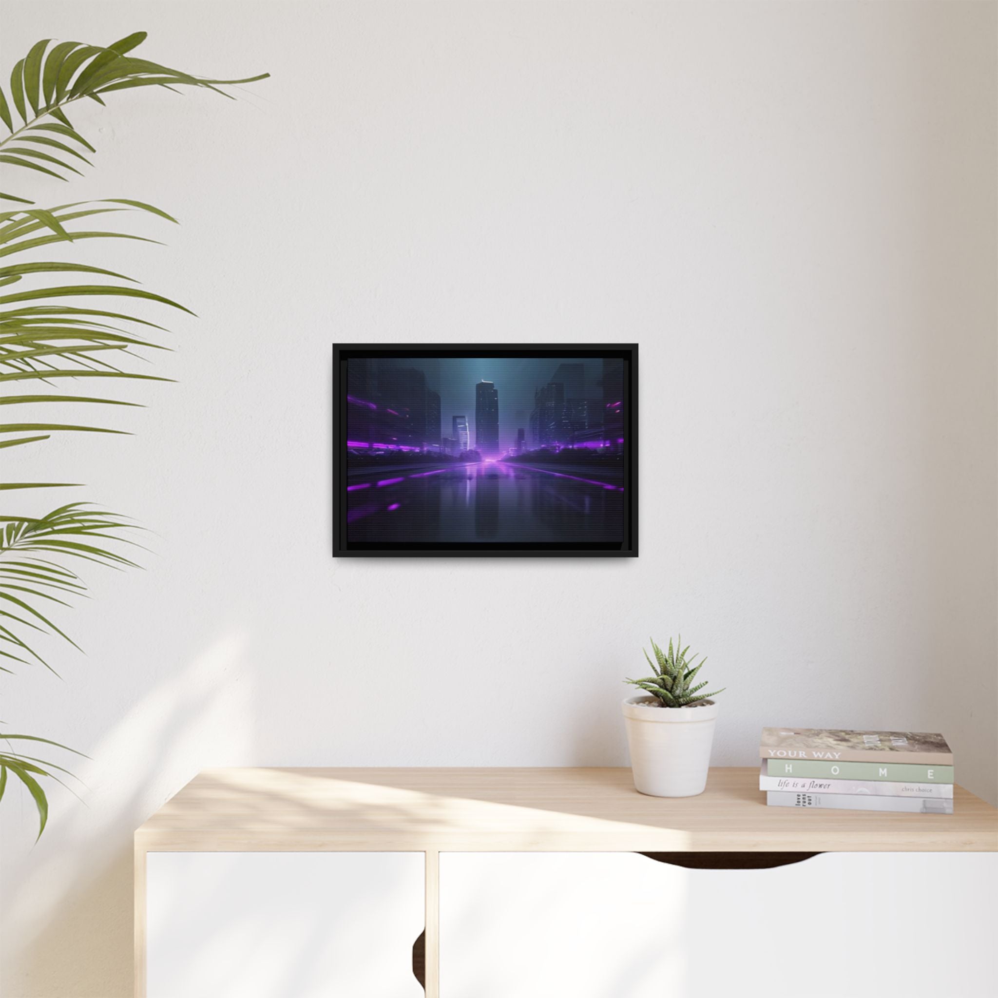 Los Angeles Night Canvas Wall Art Print Ready to Hang