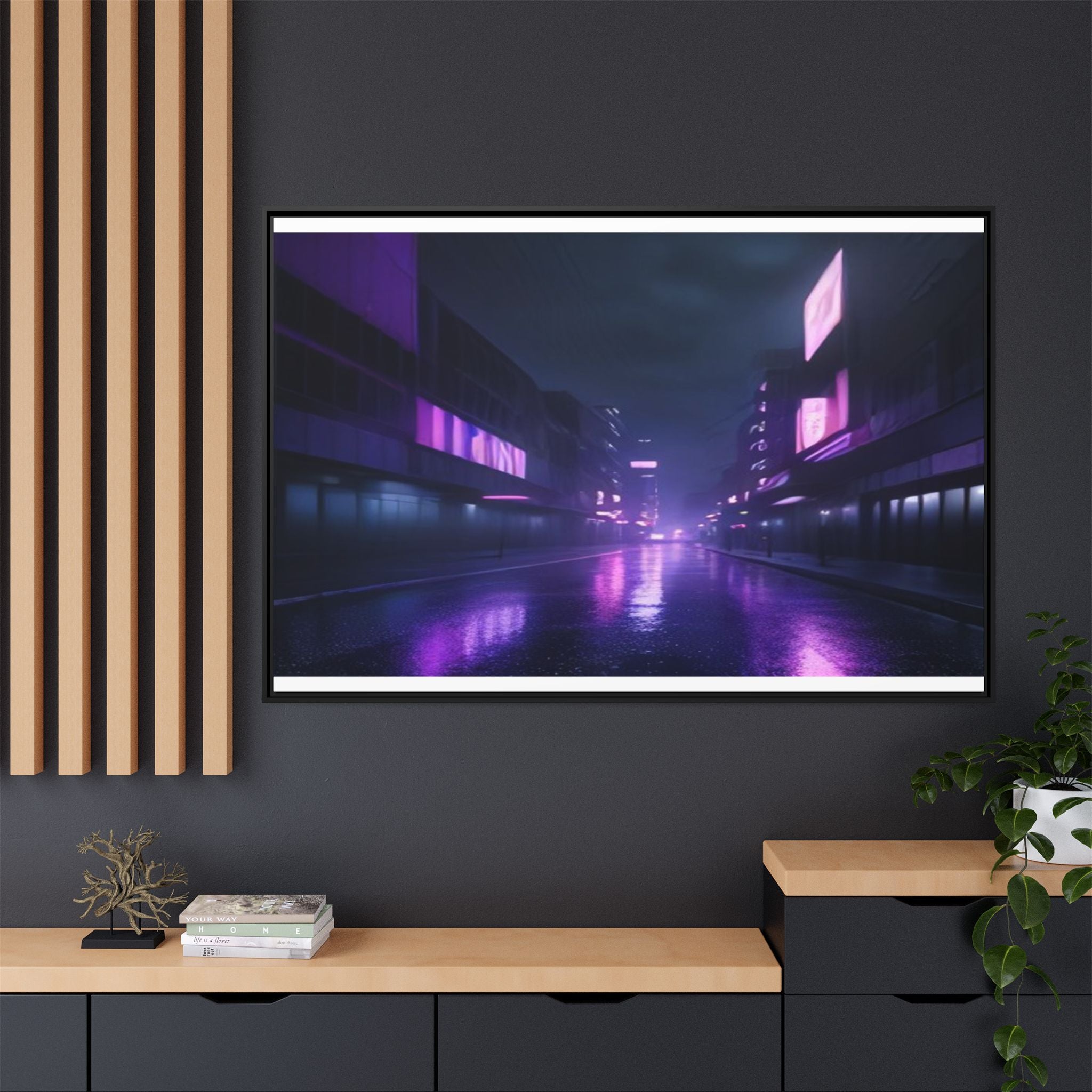 Berlin Night Canvas Wall Art Print Ready to Hang