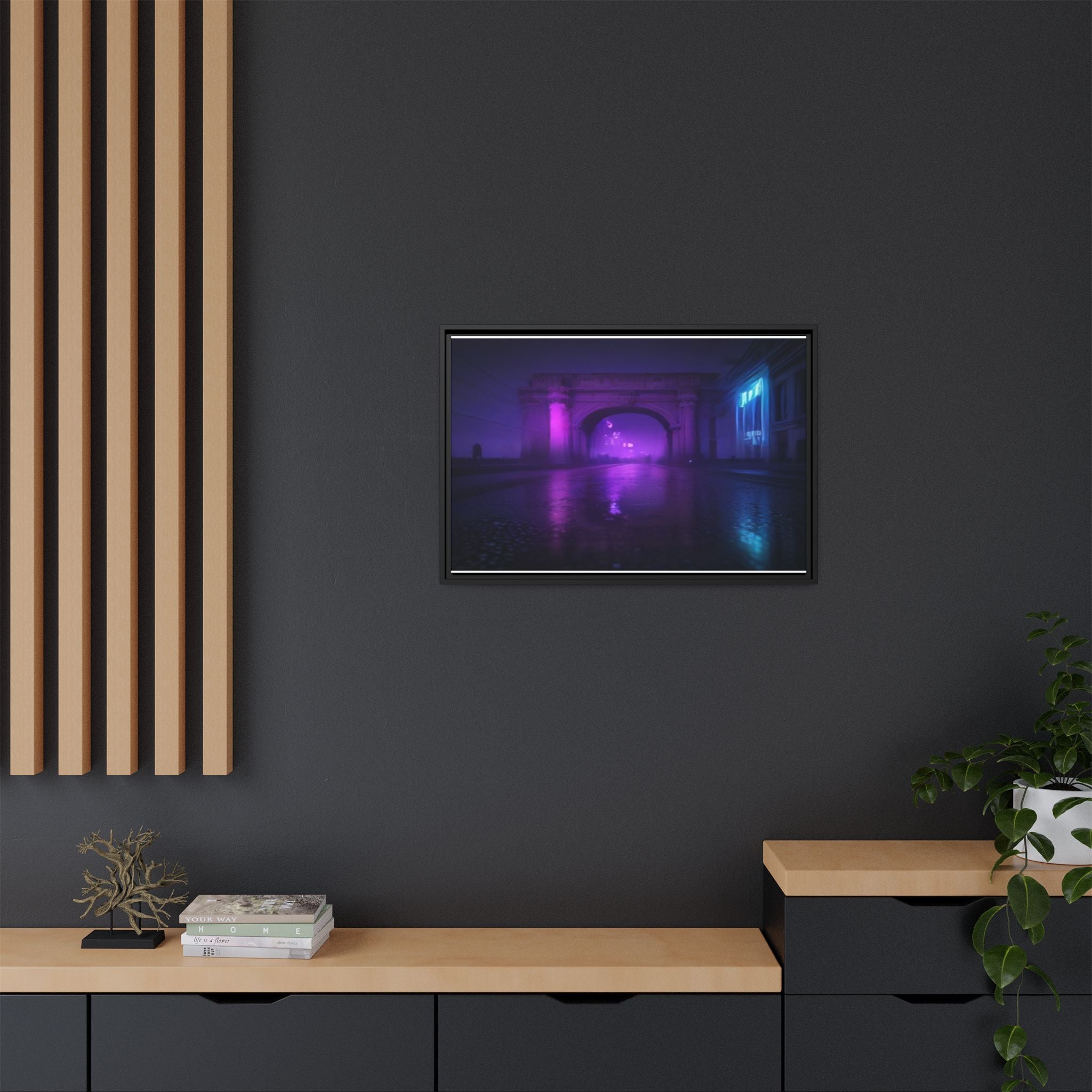 Rome Night Canvas Wall Art Print Ready to Hang