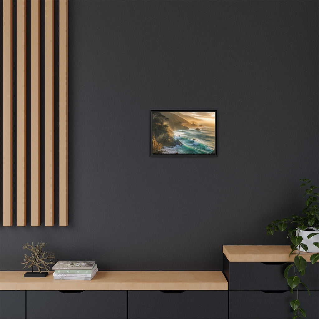Big Sur Coastal Waves Canvas Wall Art Print Ready to Hang
