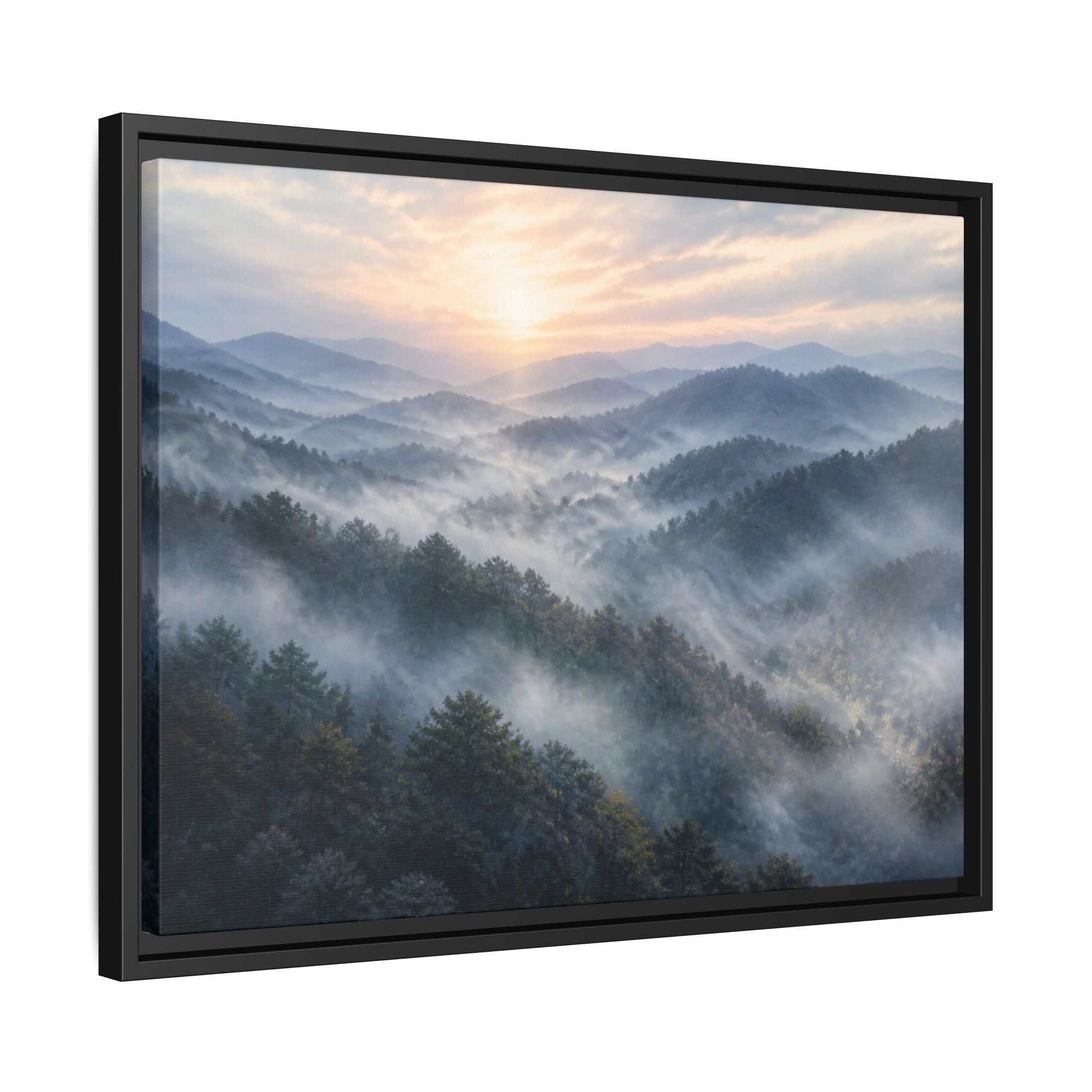 Smoky Mountains Mist Canvas Wall Art Print Ready to Hang