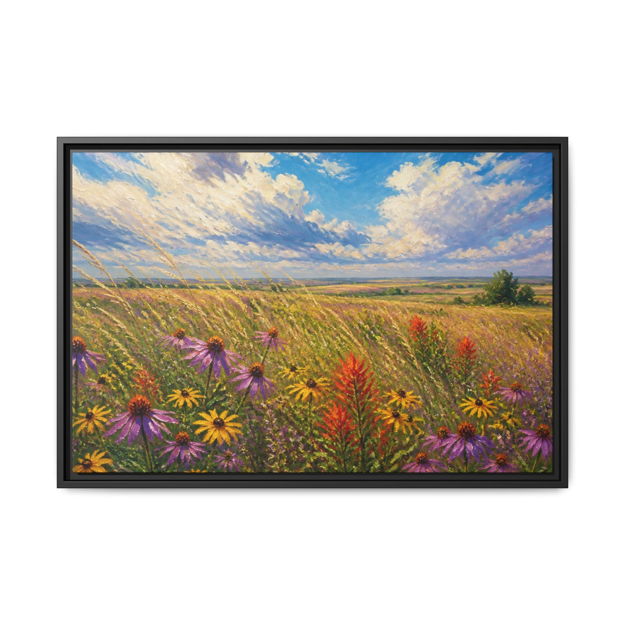 Prairie Bloom Canvas Wall Art Print Ready to Hang