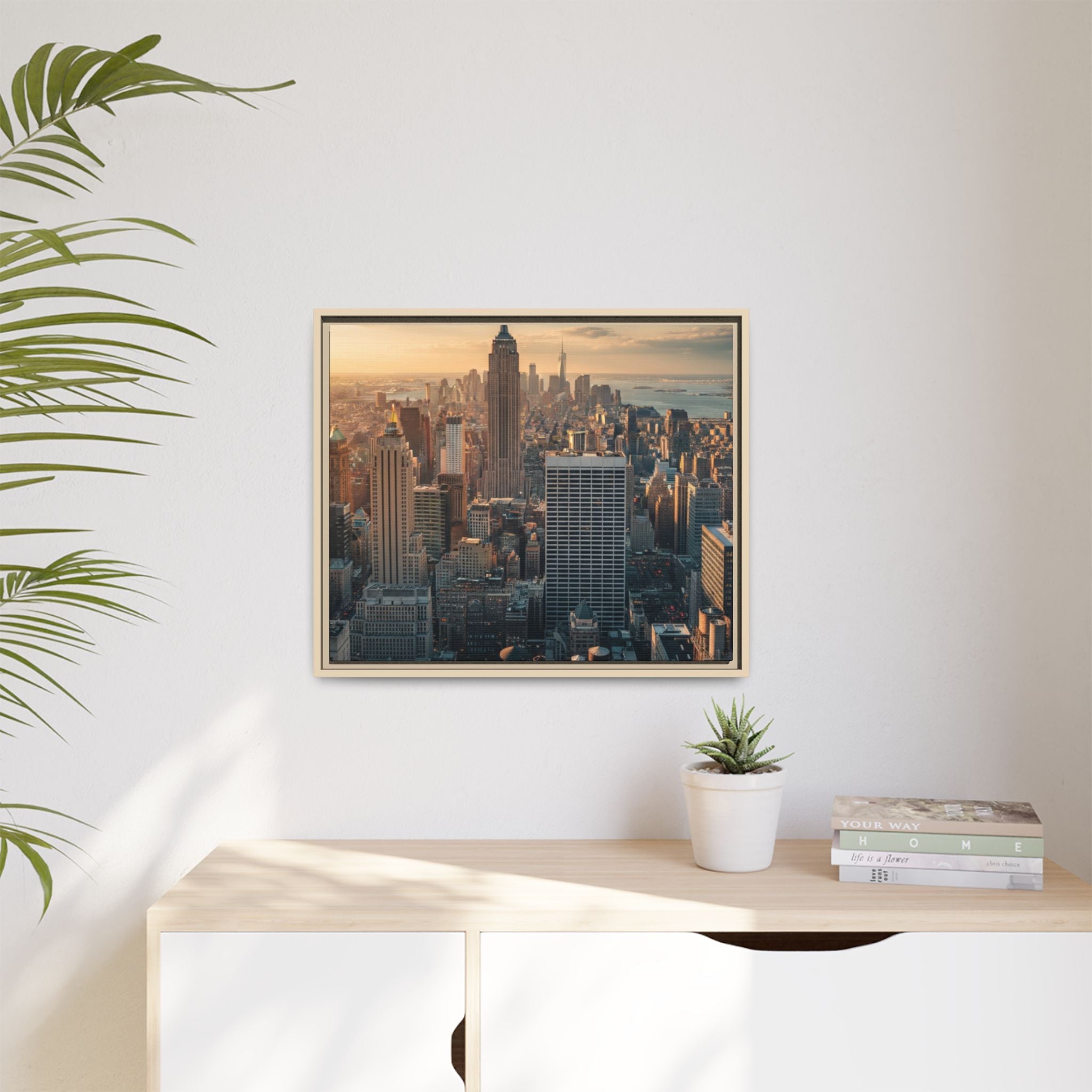 New York City Skyline at Sunset - Framed Art