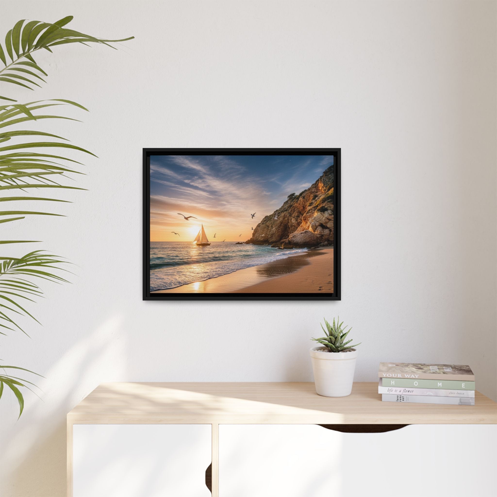 Sunset Sail Beach Landscape - Stunning Image!
