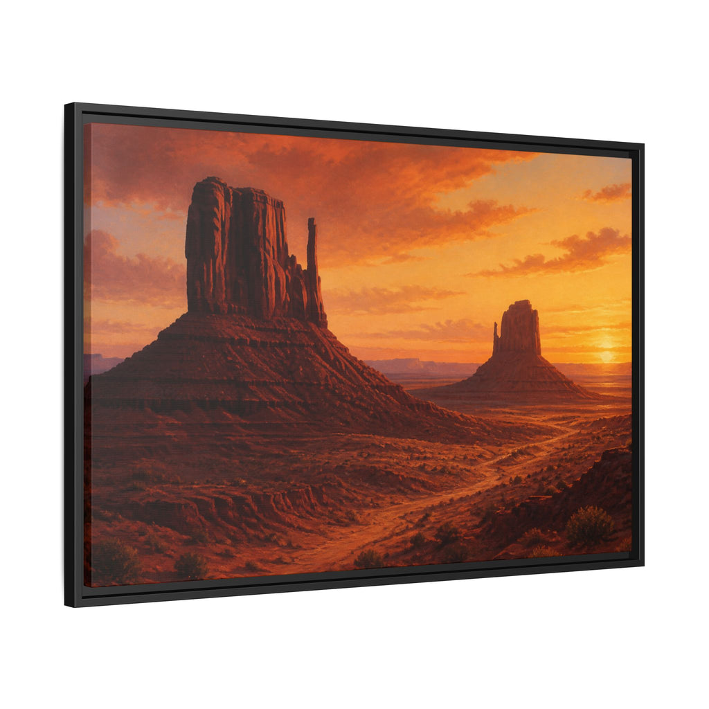 Monument Valley Sunset Canvas Wall Art Print Ready to Hang