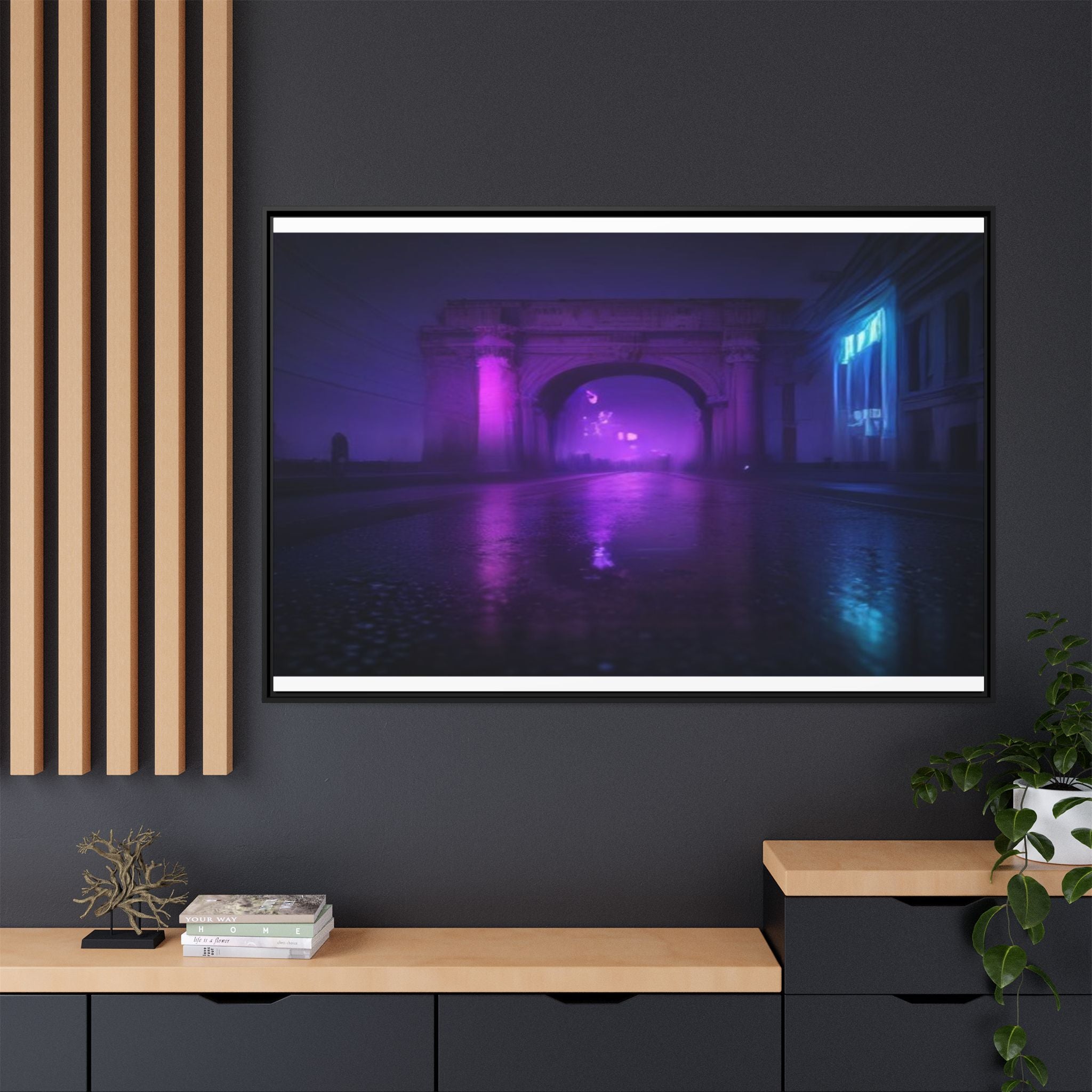 Rome Night Canvas Wall Art Print Ready to Hang