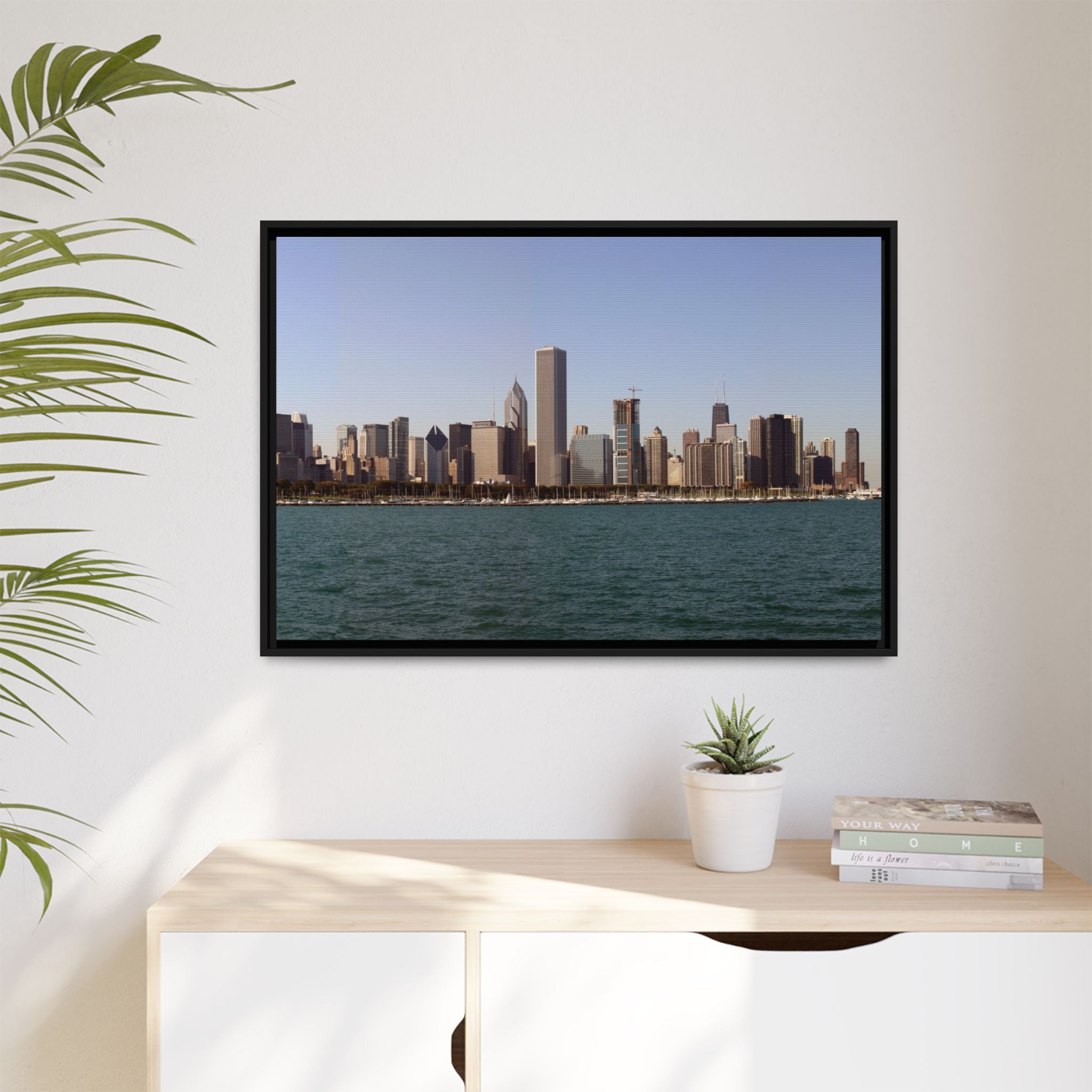 Chicago Skyline Canvas Wall Art Print Ready to Hang Cityscape
