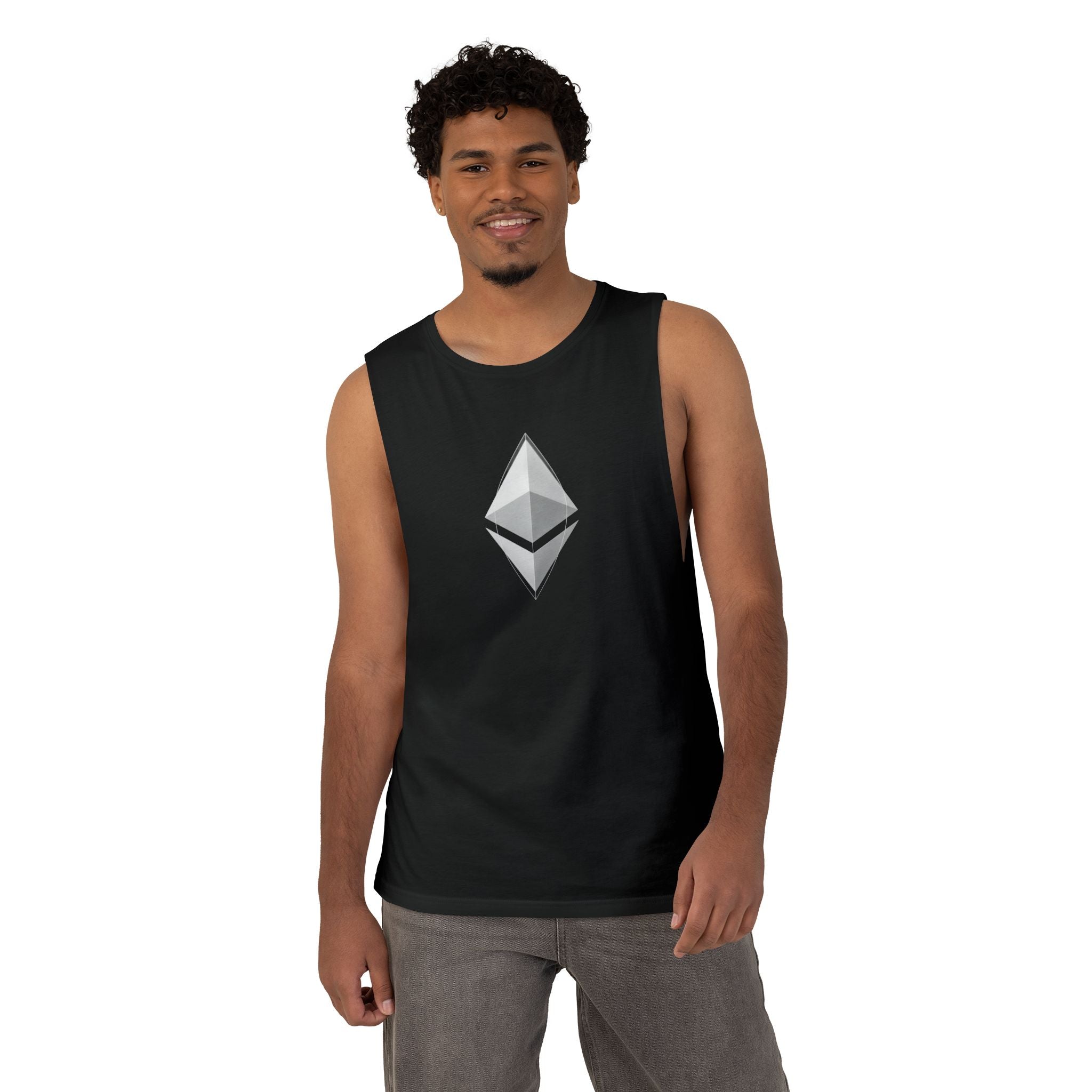 Ethereum Symbol Tank Top — Crypto Minimalist Sleeveless Shirt