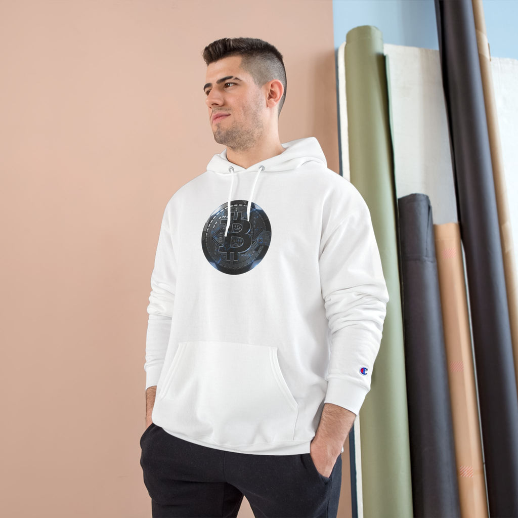 Bitcoin Coin Hoodie — Crypto Logo Champion Hoodie