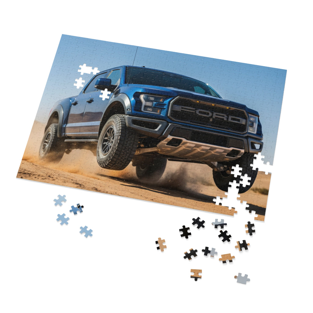 Off‑Road Truck Jigsaw Puzzle with Tin — 500‑Piece Desert Ford Pickup Puzzle