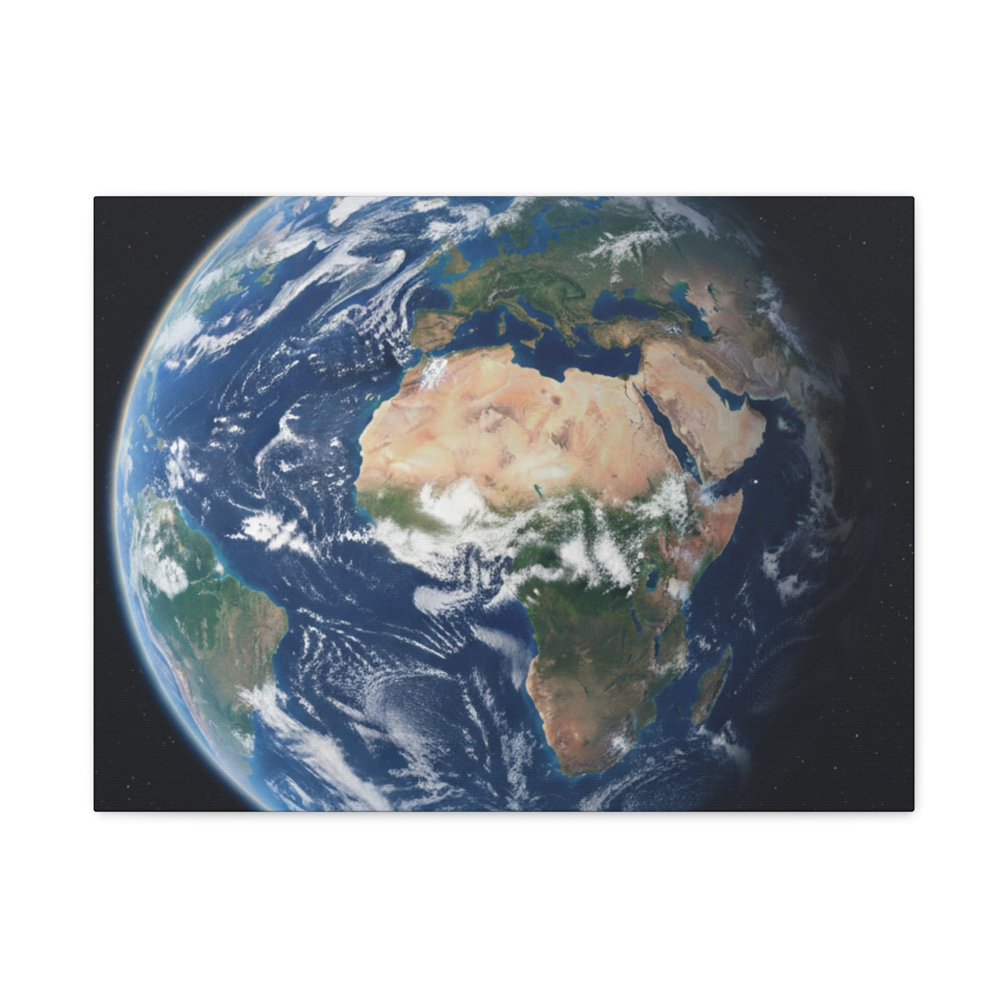 Earth from Space Stunning Image — Planet Globe Wall Art, Africa View