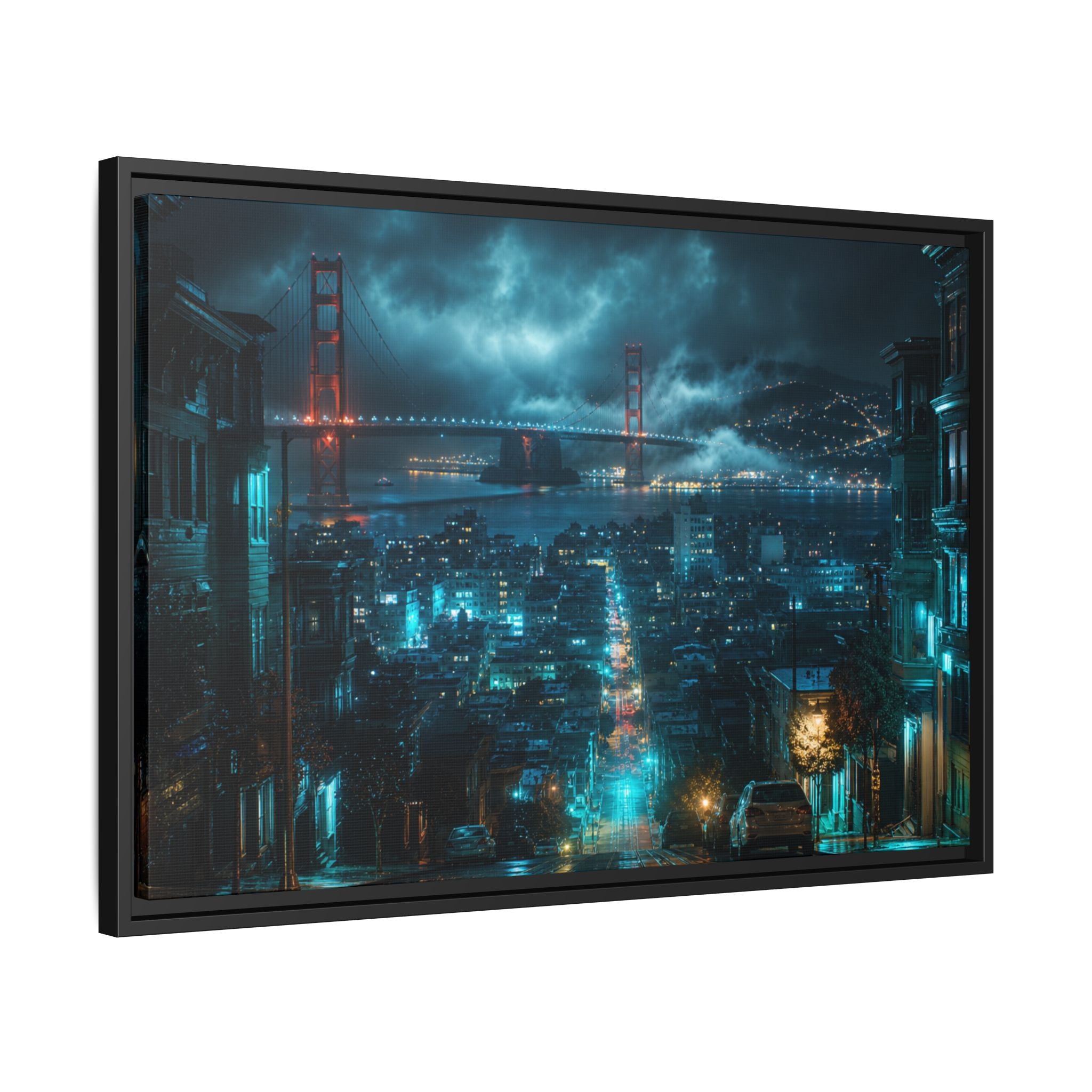 San Francisco Night Canvas Wall Art Print Ready to Hang