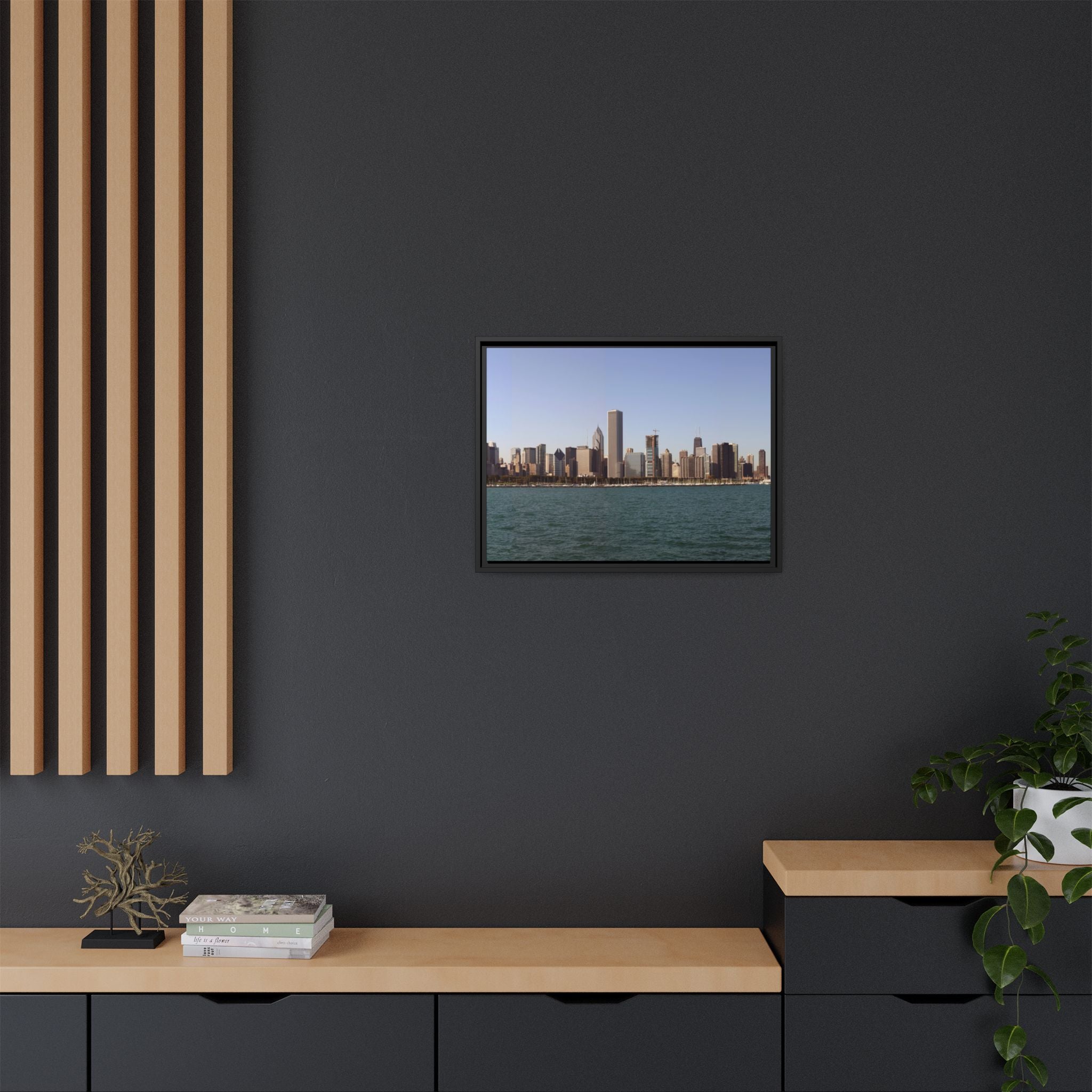 Chicago Skyline Canvas Wall Art Print Ready to Hang Cityscape