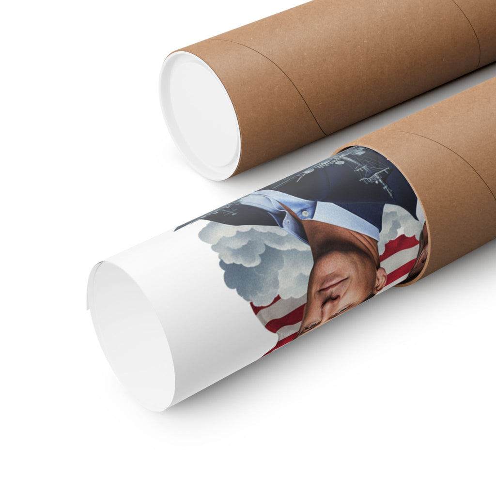 Matte Poster — "America Is Back" Patriotic Flag & Eagle Design