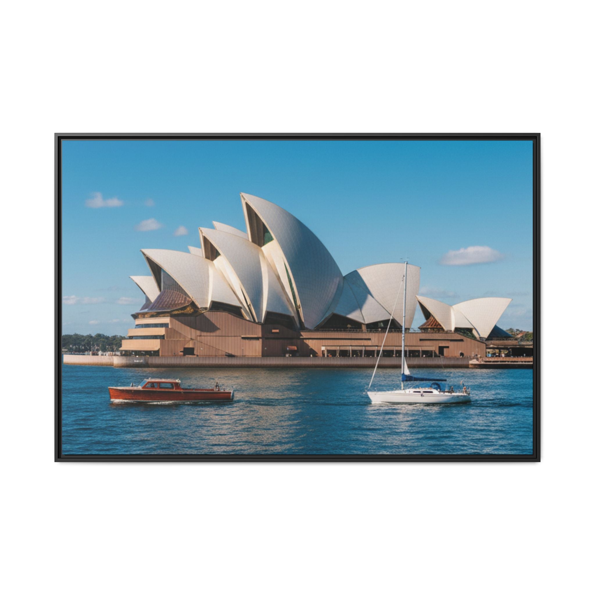 Australia Sydney Opera House Framed Canvas Print — Beautiful Picture