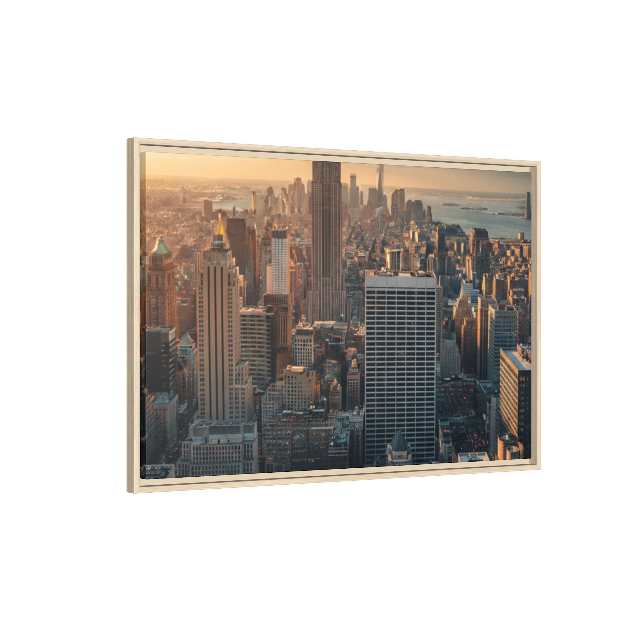 New York City Skyline at Sunset - Framed Art