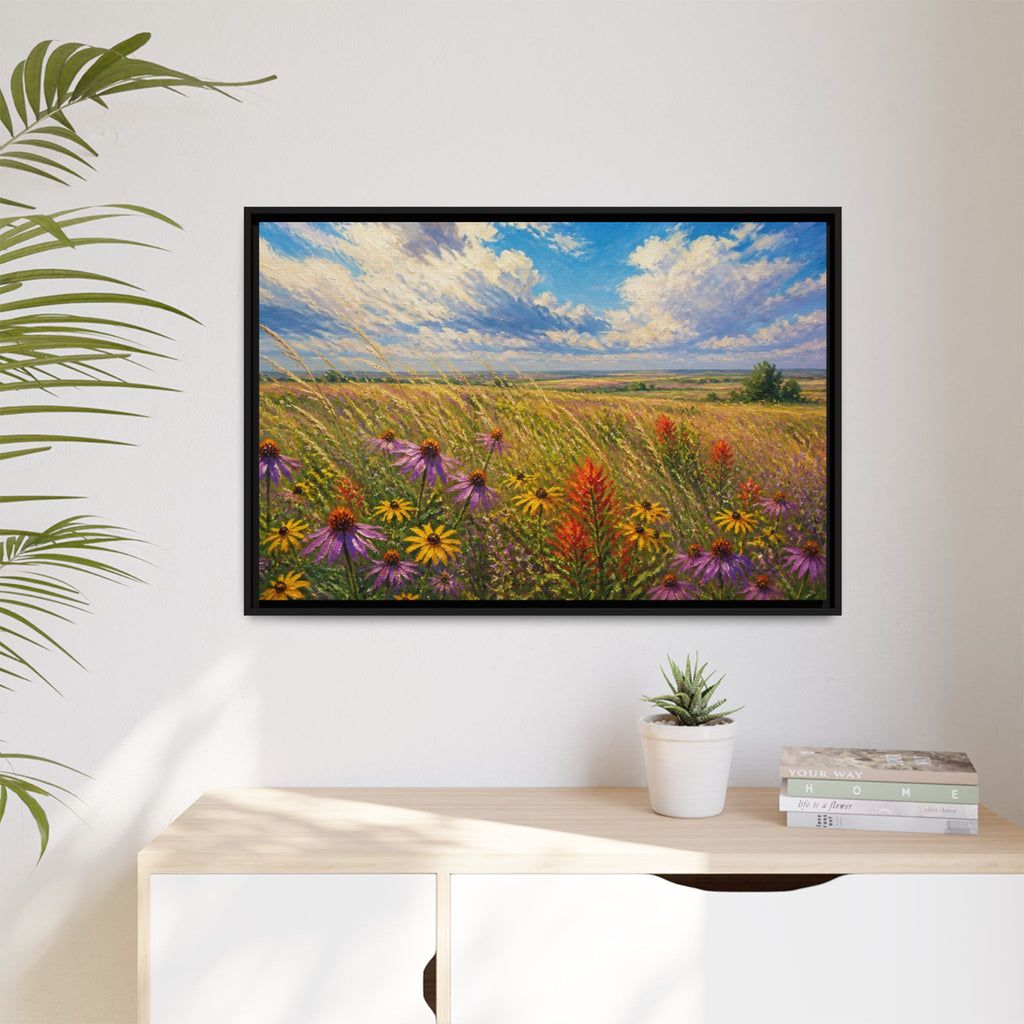 Prairie Bloom Canvas Wall Art Print Ready to Hang