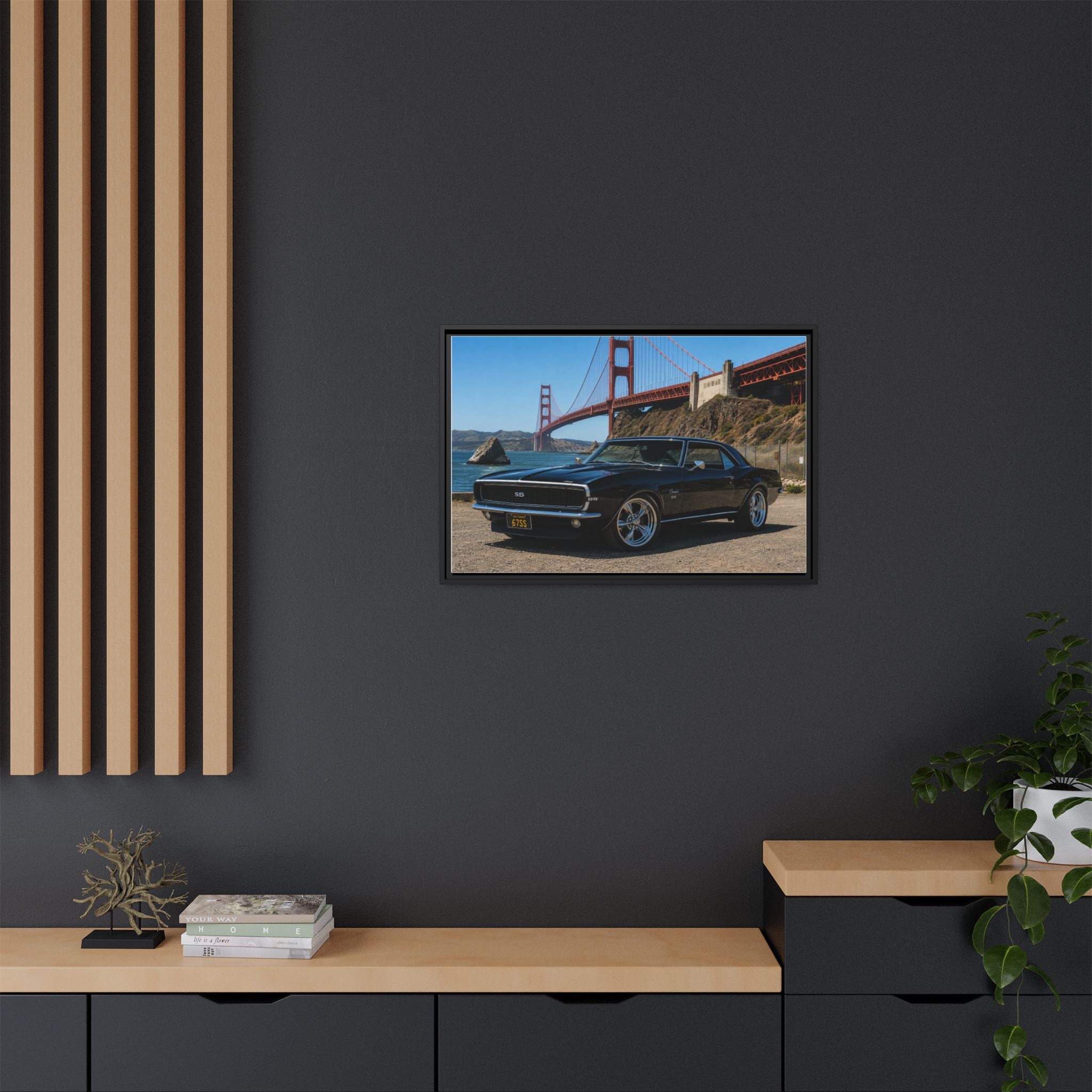 Camaro Classic 1967 — Stunning Sports Car In Front Of The Golden Gate