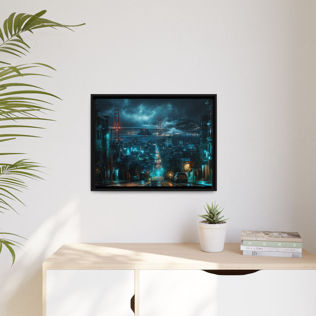San Francisco Night Canvas Wall Art Print Ready to Hang