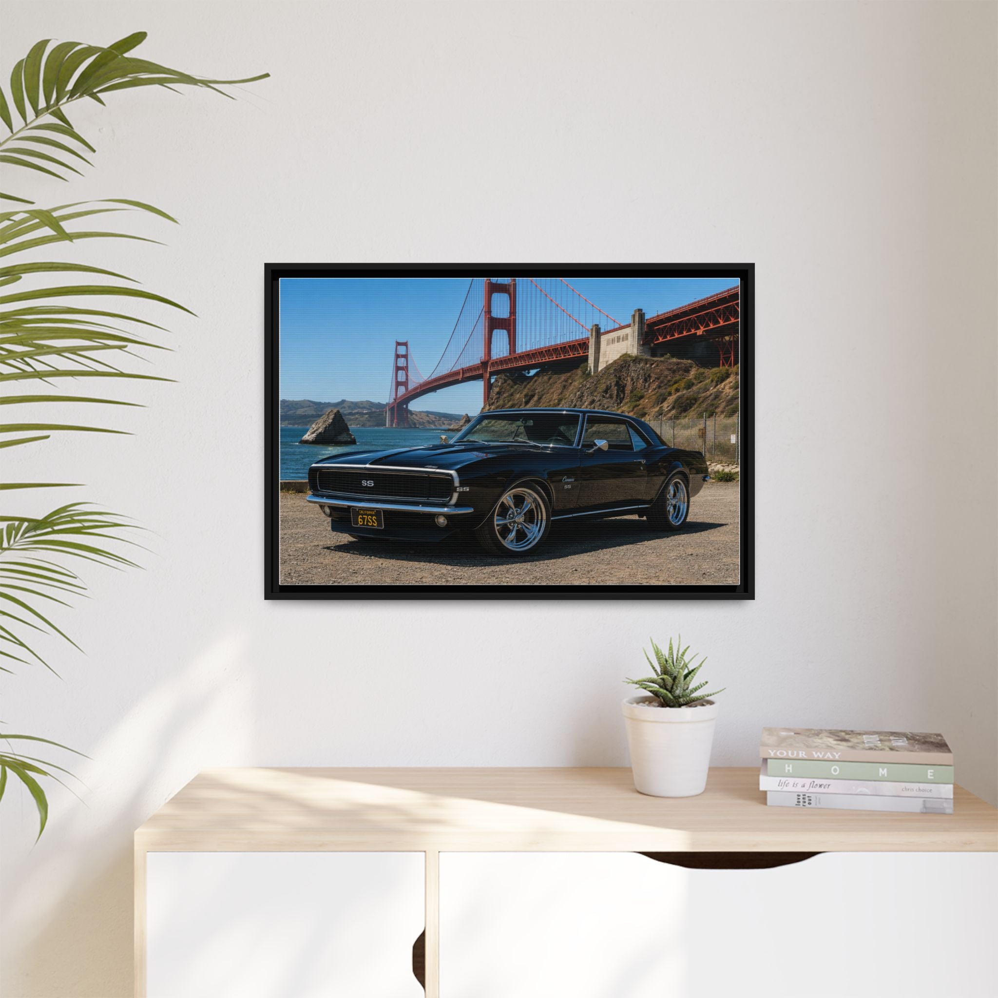 Camaro Classic 1967 — Stunning Sports Car In Front Of The Golden Gate