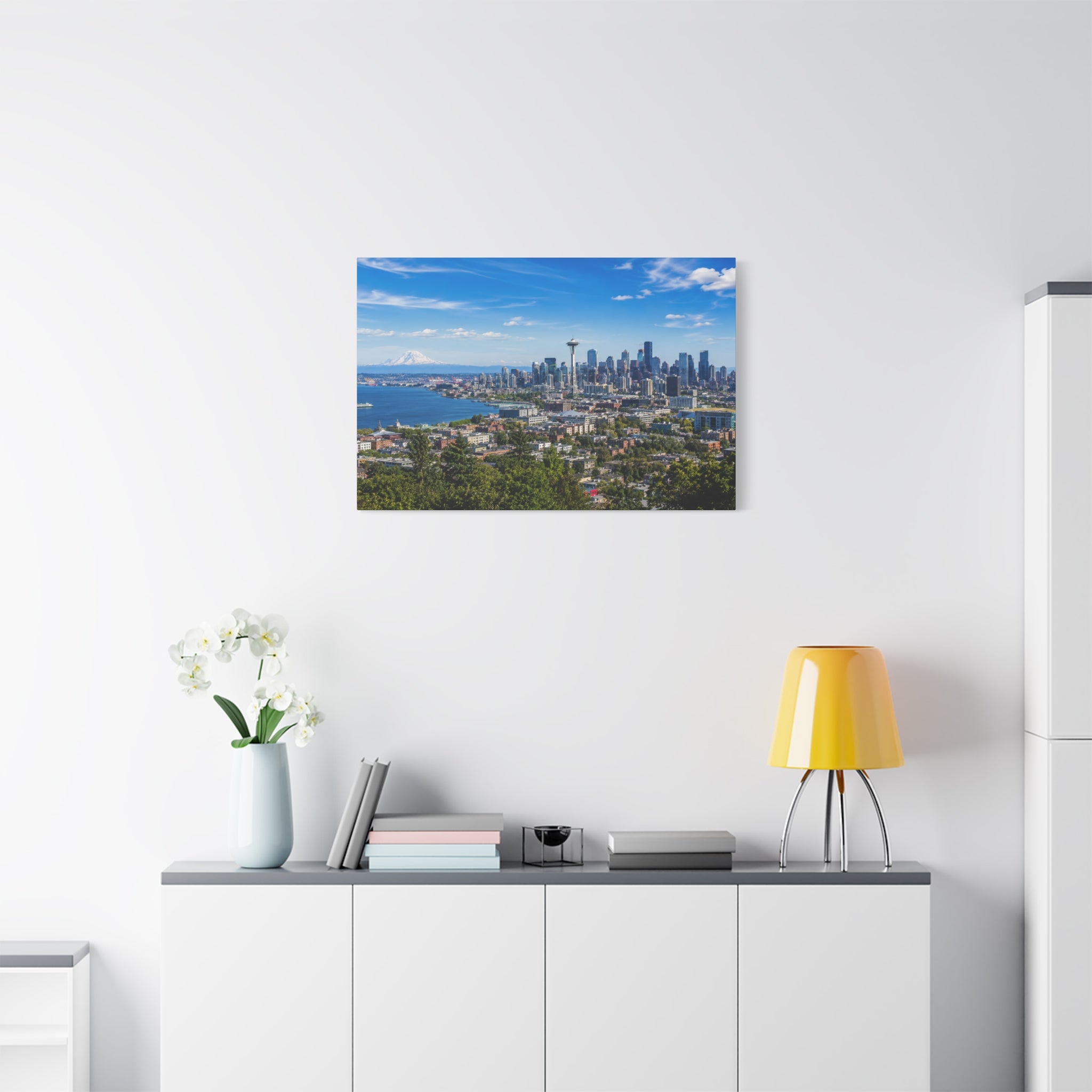 Seattle Skyline Matte Canvas Print — Space Needle - Stunning