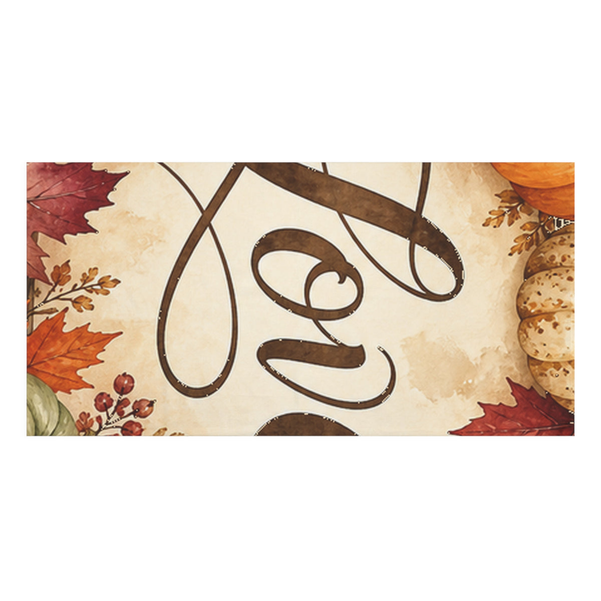 Autumn Pumpkin Love Bath Towel Soft Full Size Fall Halloween Thanksgiving Home Gift