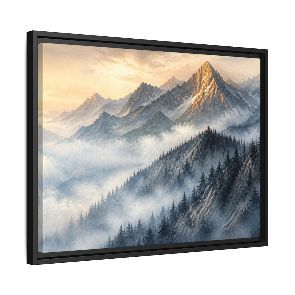 Rockies Fog Ridge Canvas Wall Art Print Ready to Hang