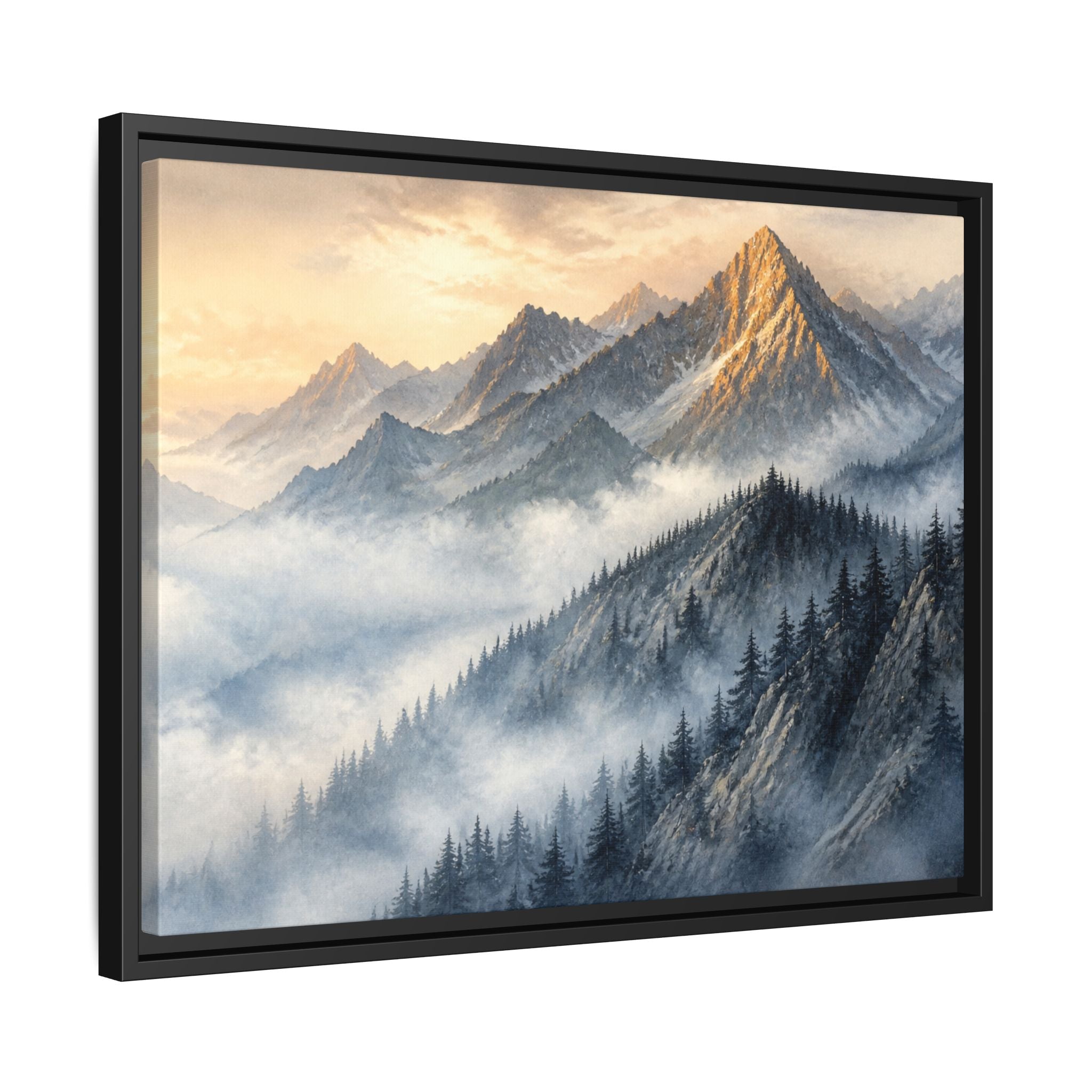 Rockies Fog Ridge Canvas Wall Art Print Ready to Hang
