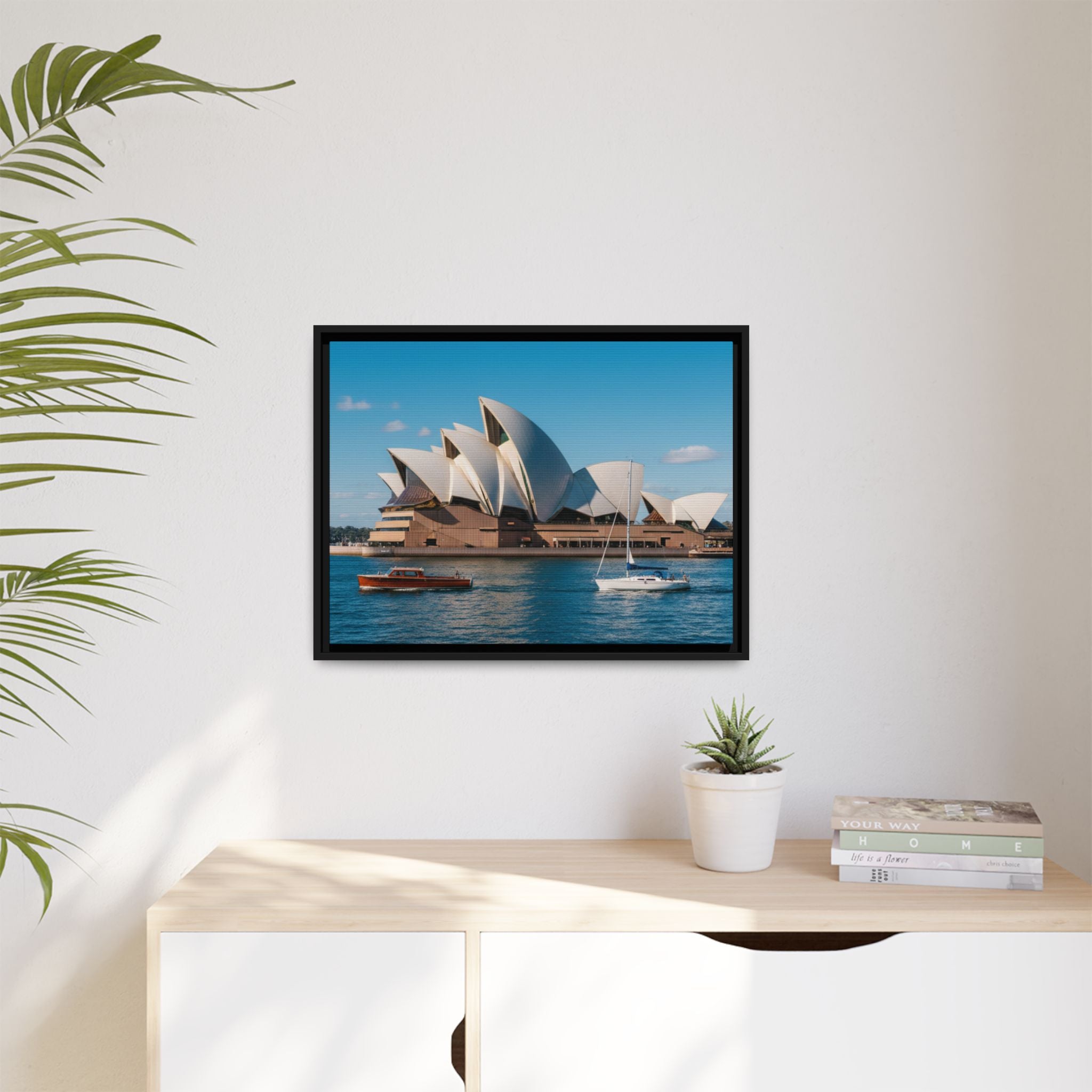 Australia Sydney Opera House Framed Canvas Print — Beautiful Picture