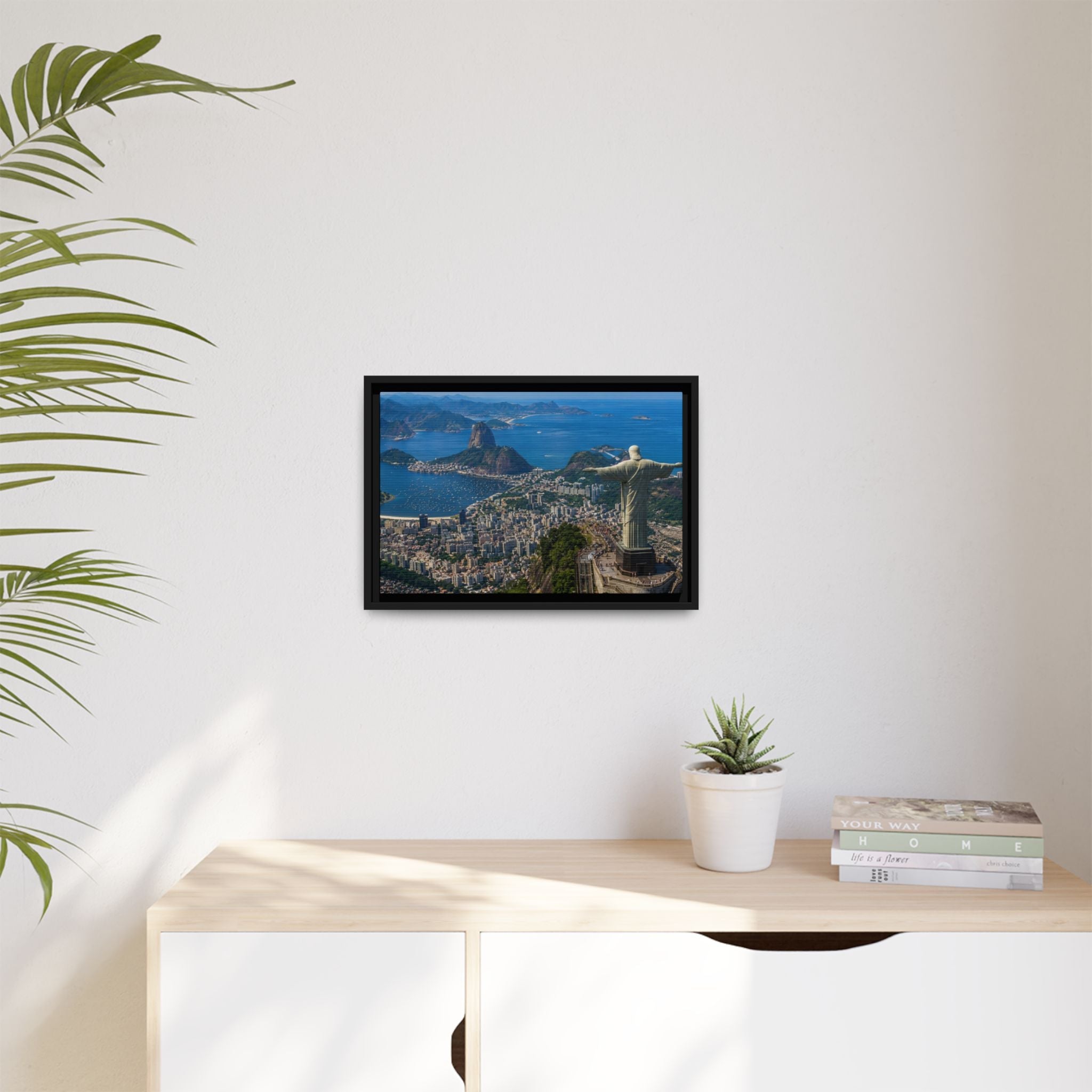 Rio de Janeiro Matte Canvas Print — Framed Wall Art of Christ the Redeemer & Sugarloaf Bay