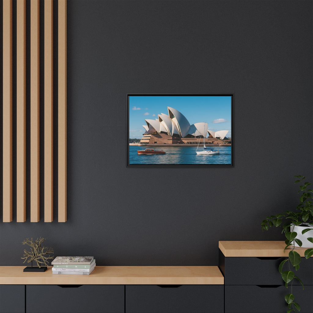 Australia Sydney Opera House Framed Canvas Print — Beautiful Picture