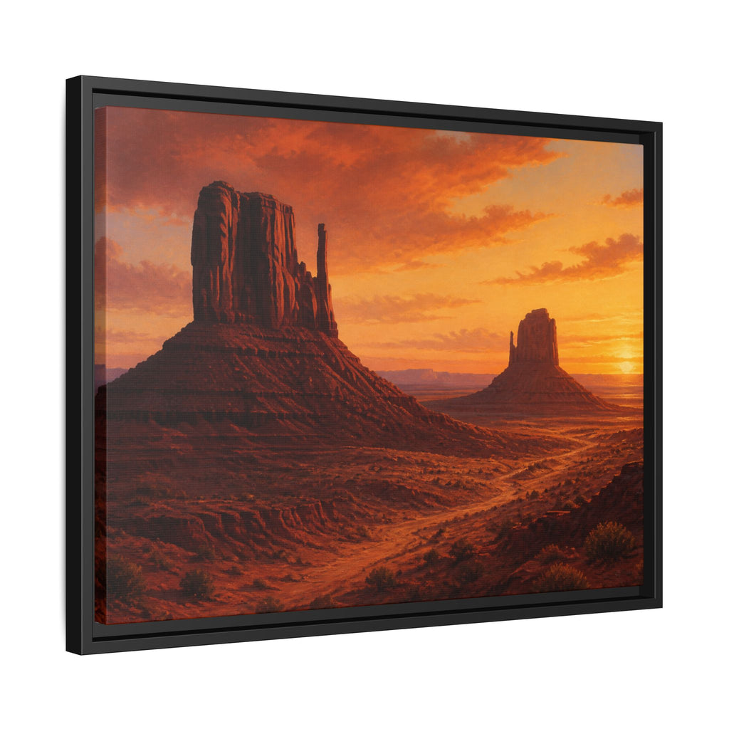 Monument Valley Sunset Canvas Wall Art Print Ready to Hang