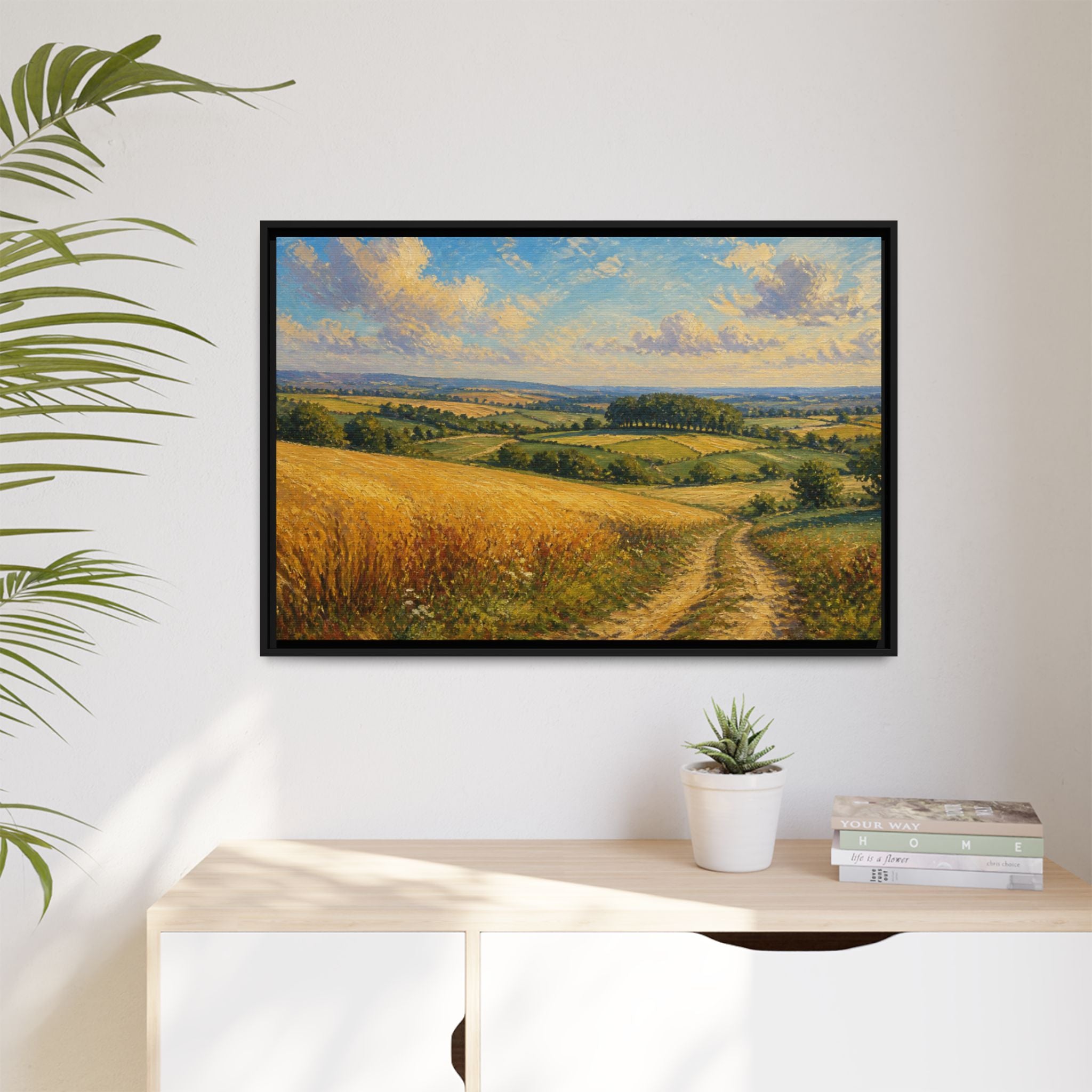 Rolling Countryside Canvas Wall Art Print Ready to Hang